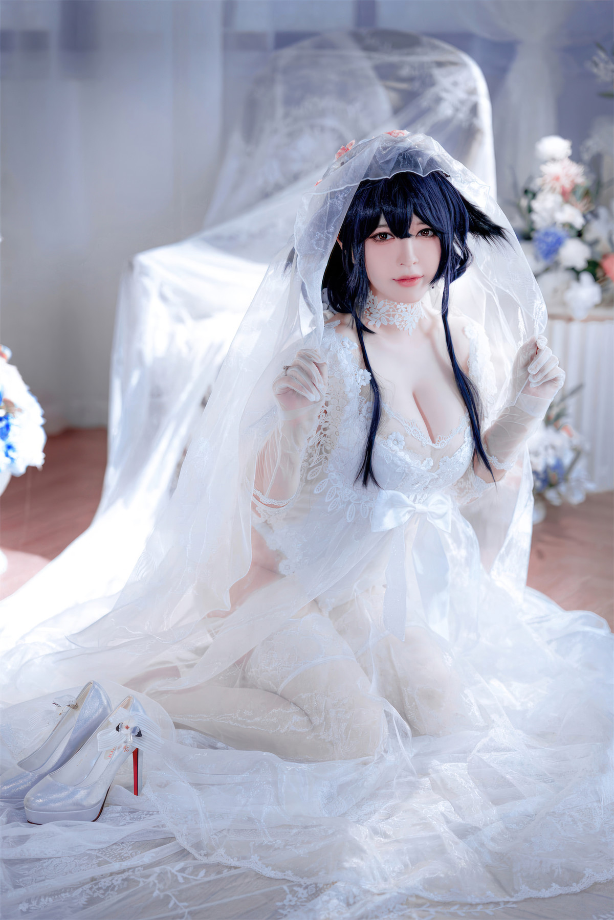 Cosplay 半半子Banbanko 碧蓝航线 吾妻花嫁(50P)