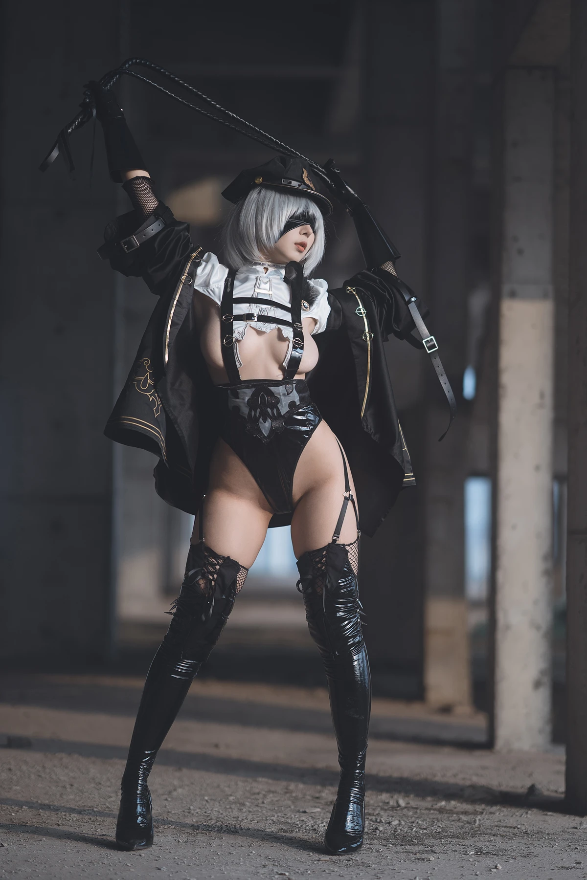 Cosplay 云溪溪Yunx1x1 & 奶桃 – 2B本 YoRHa No.2 Type B 上 Set.01