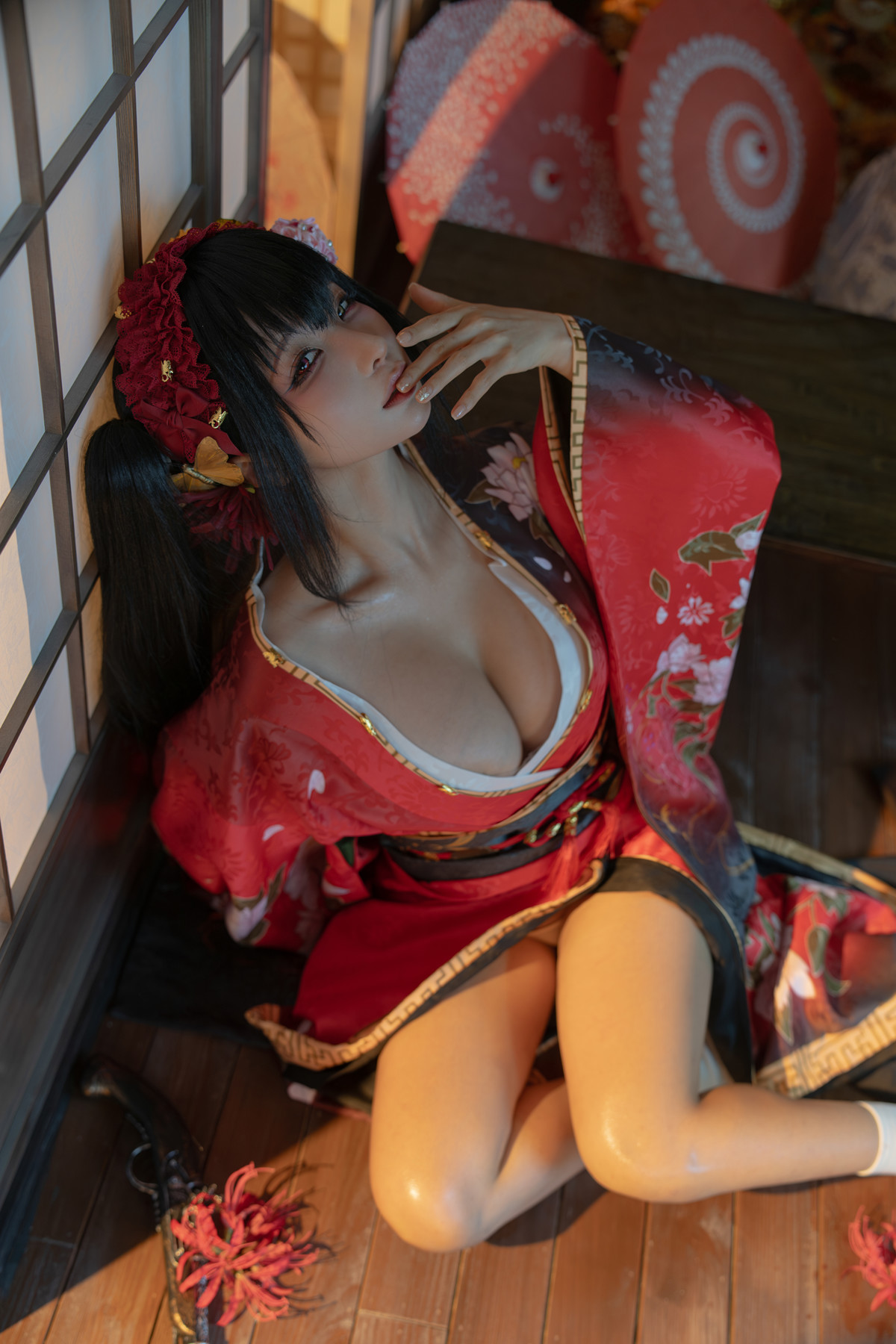 Cosplay 蠢沫沫Chunmomo 狂三和服 Kurumi Set.01(48P)