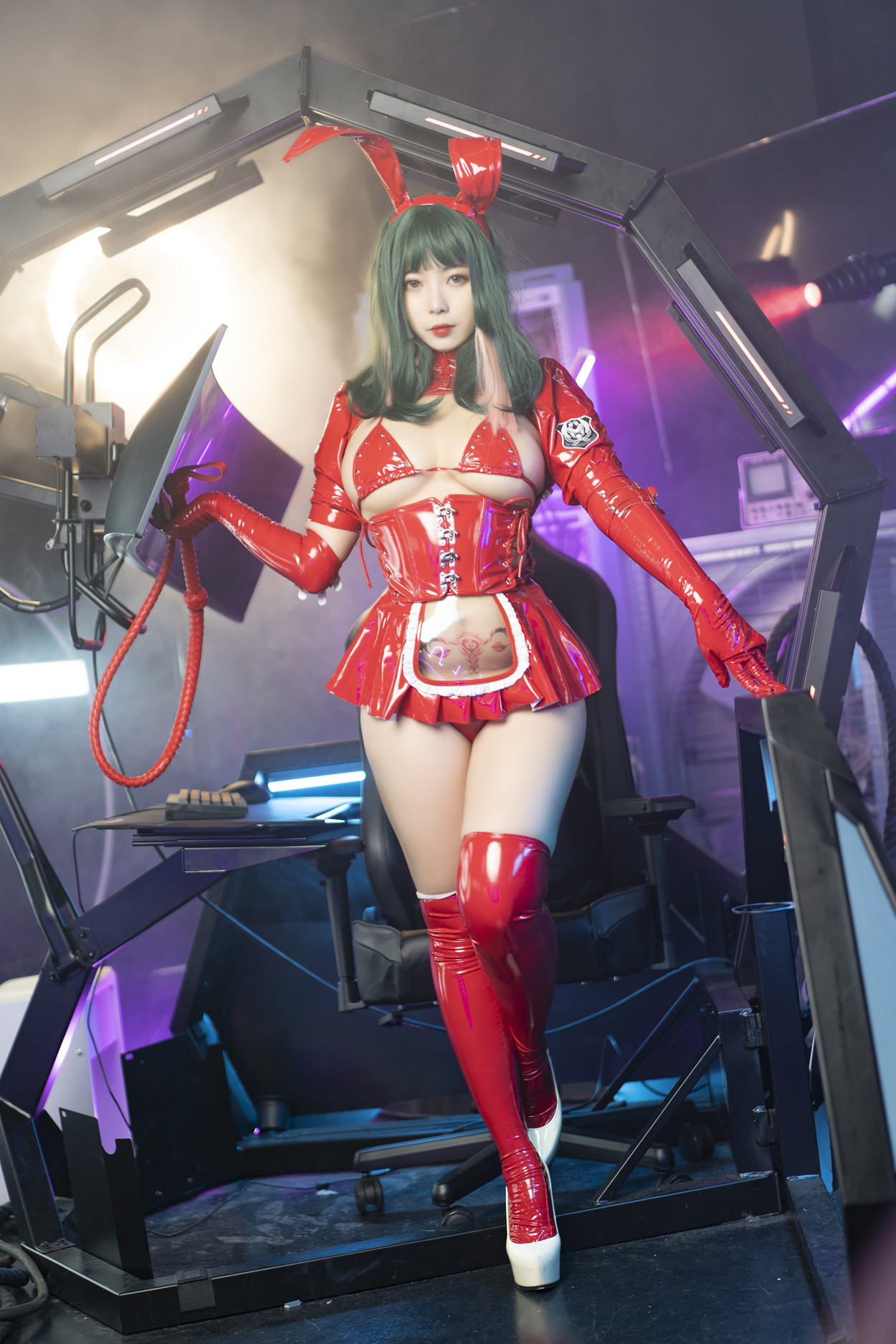 Cosplay 珟_珏Dita 暗黑兔女郎(45P)