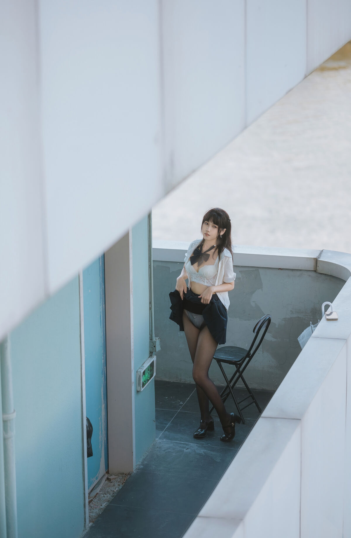 Coser@不呆猫 – JK学妹户外 (60P)