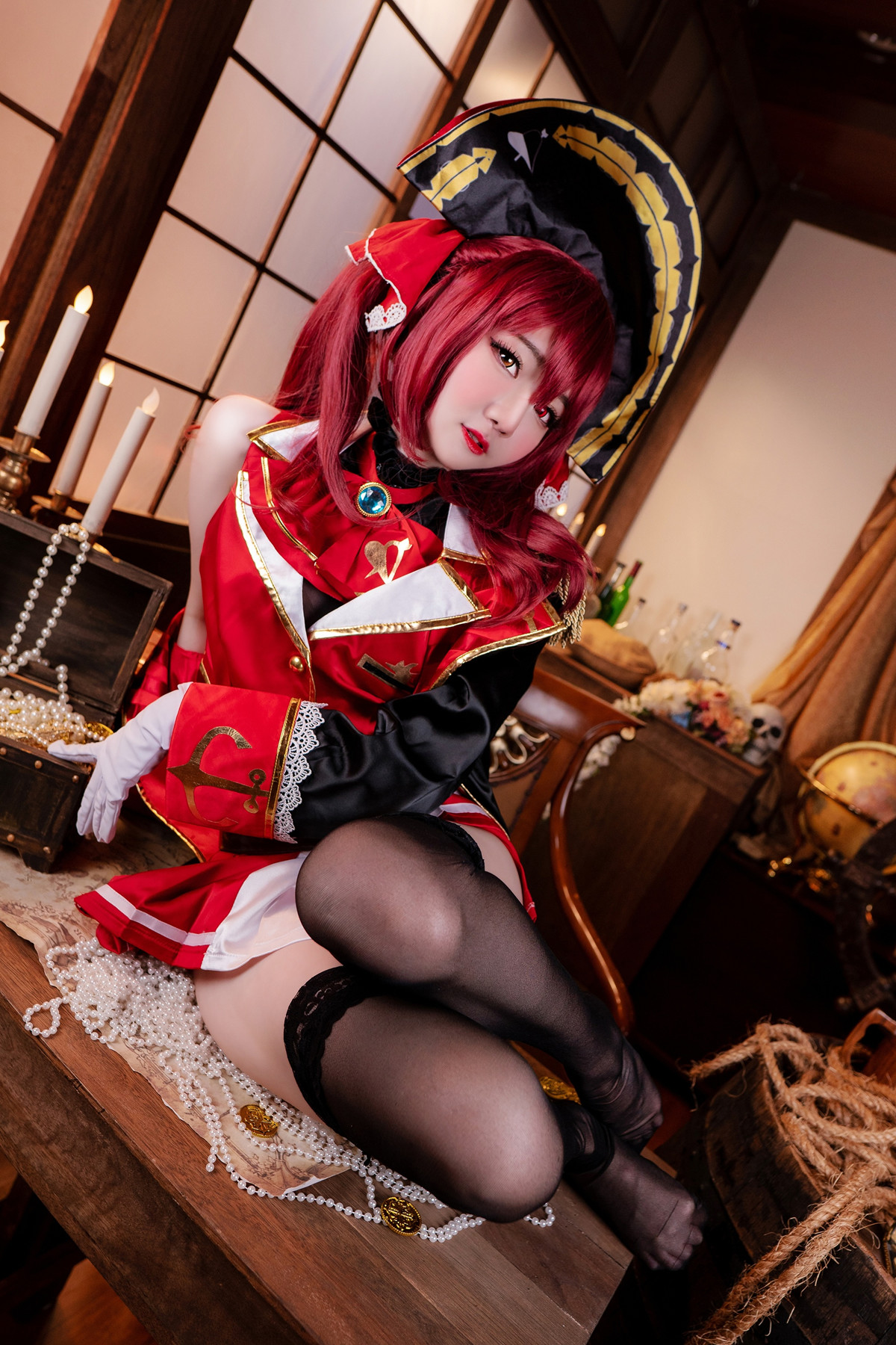 Cosplay Sally多啦雪 – Houshou Marine 宝鐘マリン(51P)