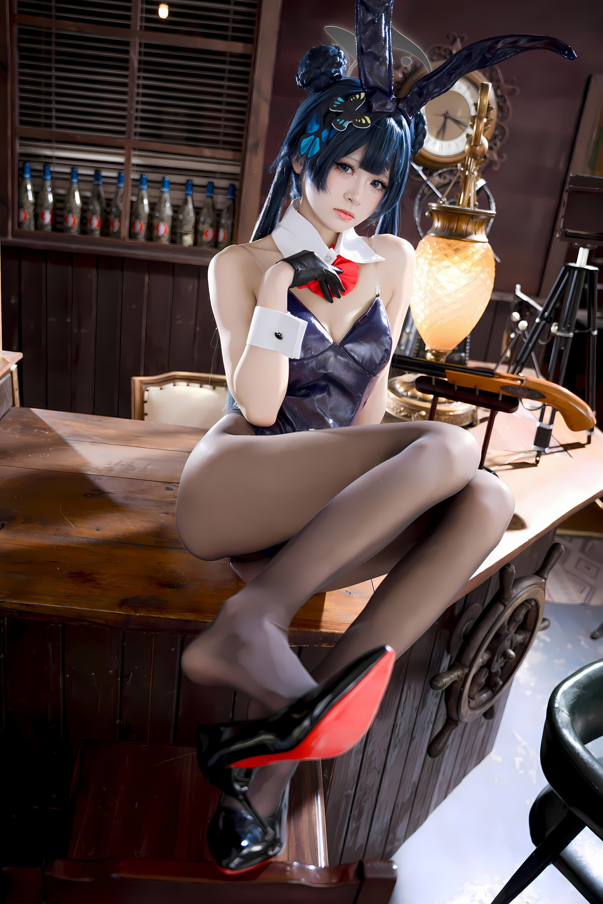 Cosplay 九柒喵 – 蔚蓝档案 龙华妃咲 兔女郎