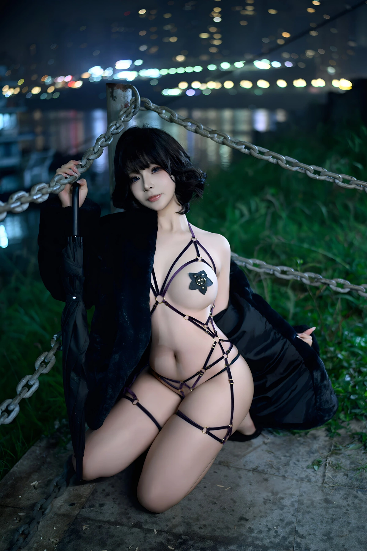 Cosplay Yuuhui玉汇 – 夜游轮渡 Set.01