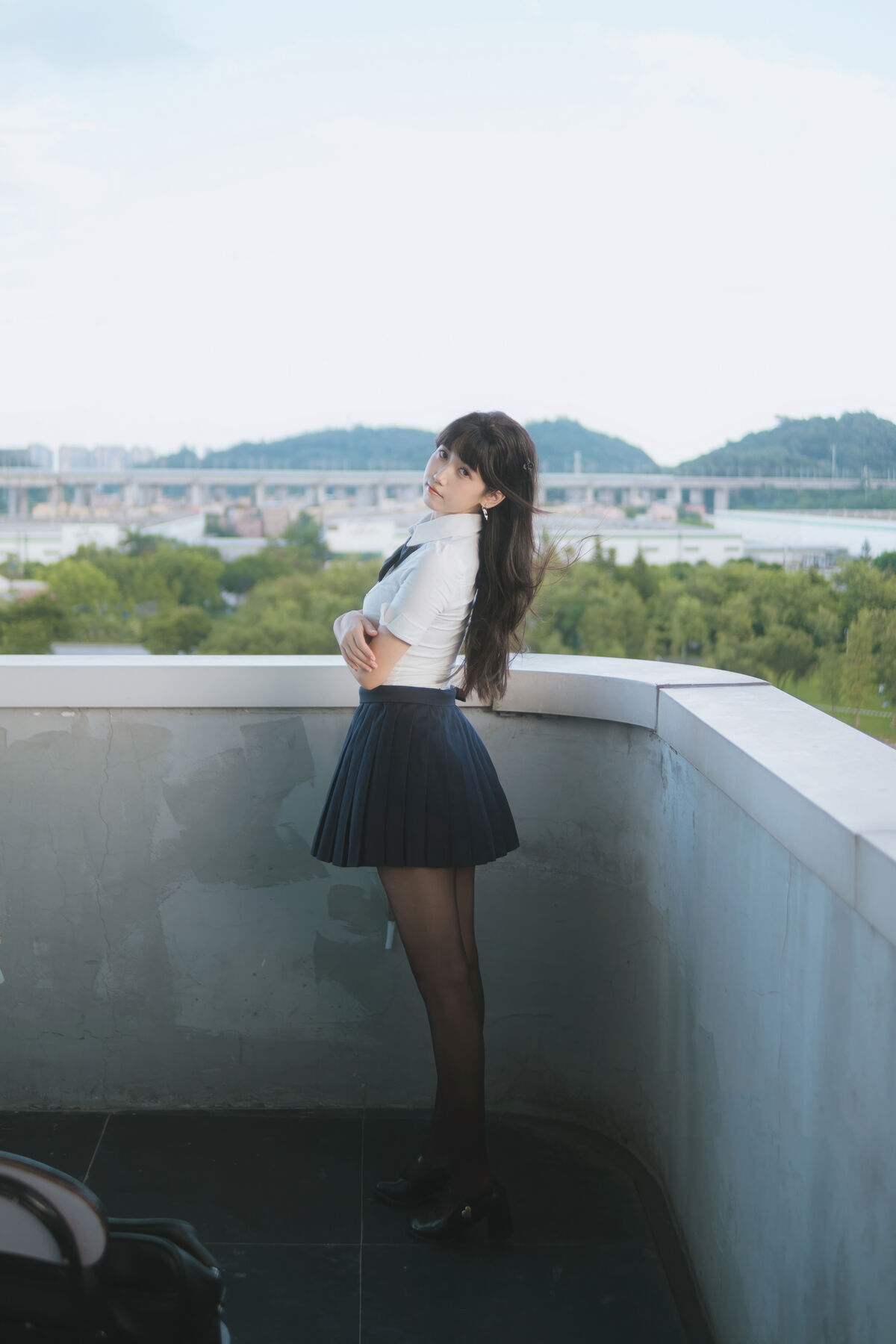 Coser@不呆猫 – JK学妹户外 (60P)