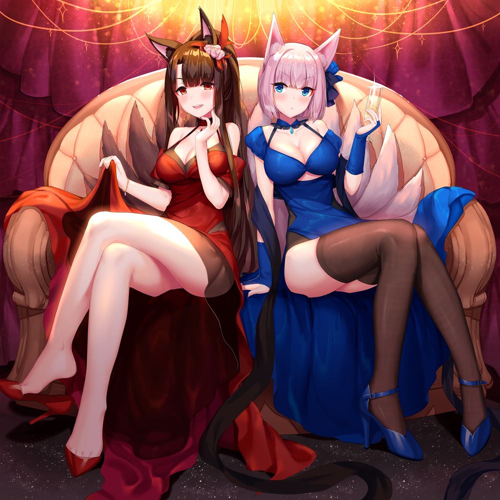 动漫少女唯美图片 修长美腿让人无法离开视线