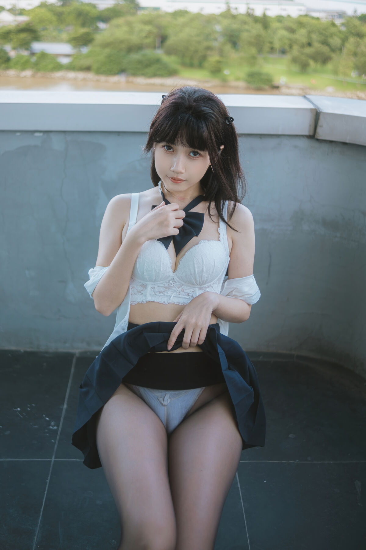 Coser@不呆猫 – JK学妹户外 (60P)
