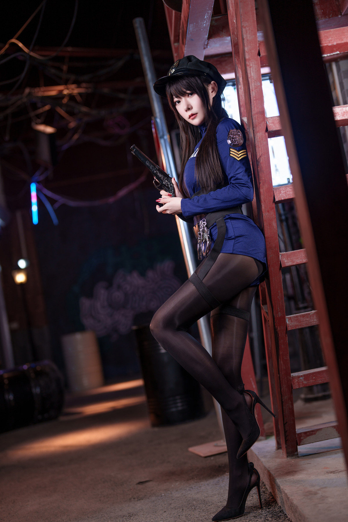 Cosplay 香草喵露露 女警(40P)