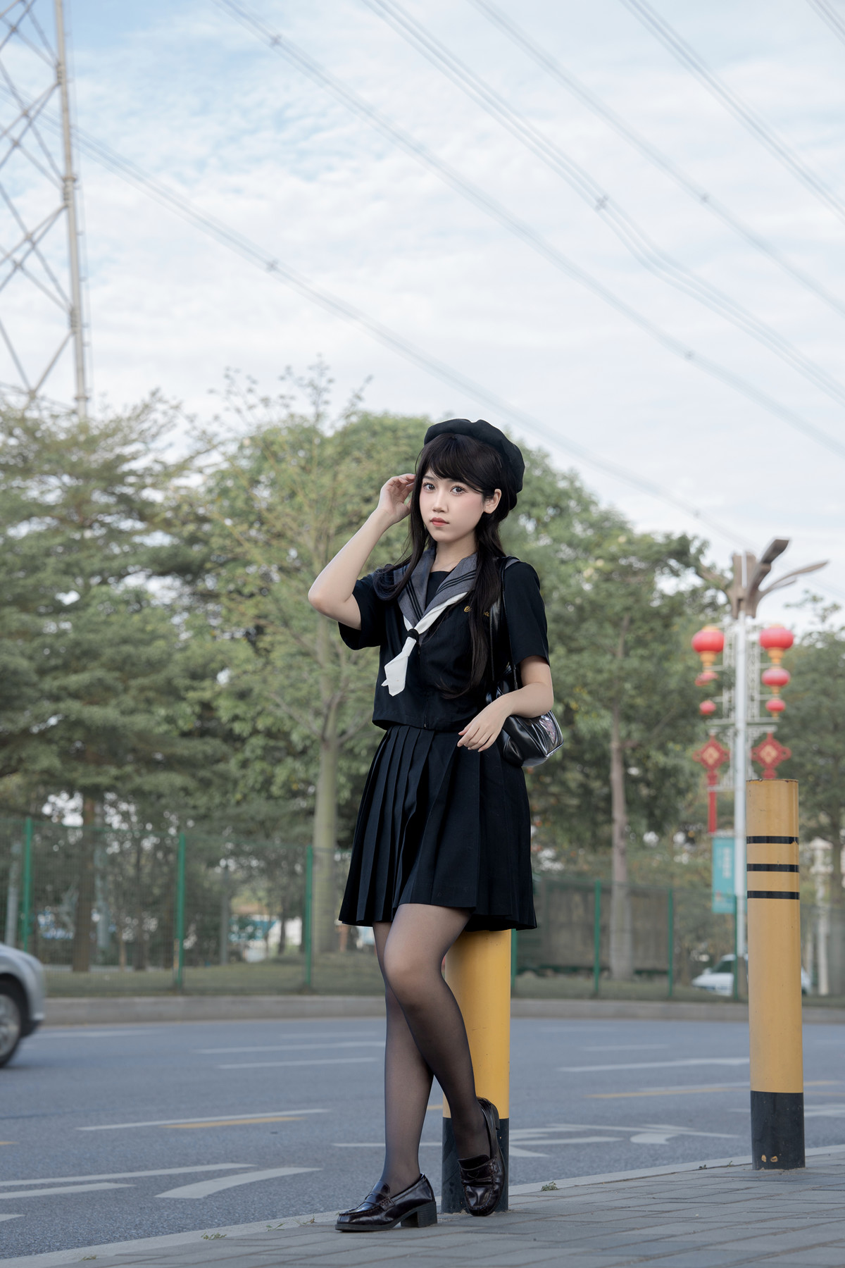 Cosplay 不呆猫 放课后野外JK(70P)