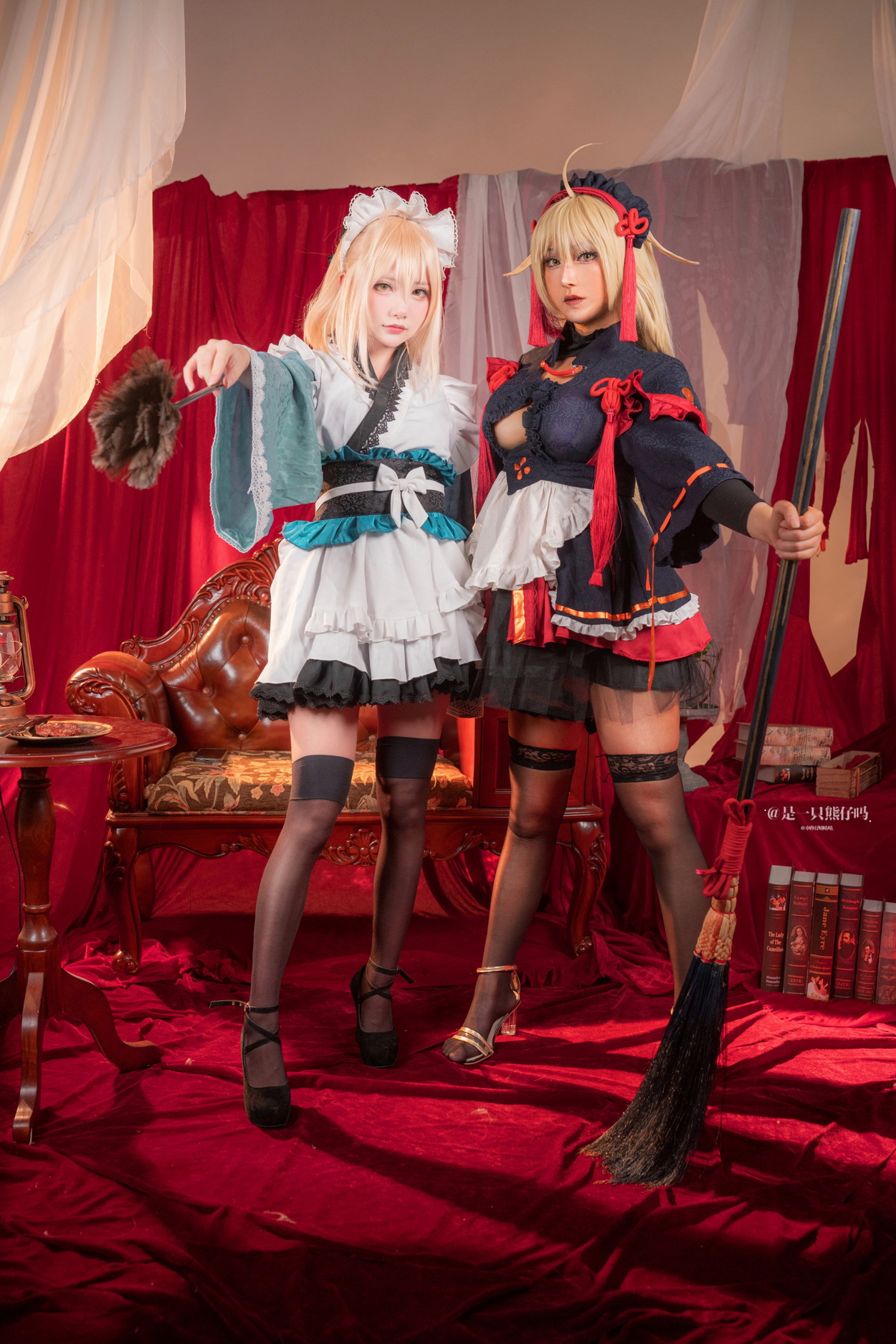 Cosplay 小容仔咕咕咕 w & 是一只熊仔吗 冲田总司 魔神冲田 双人绳艺(60P)