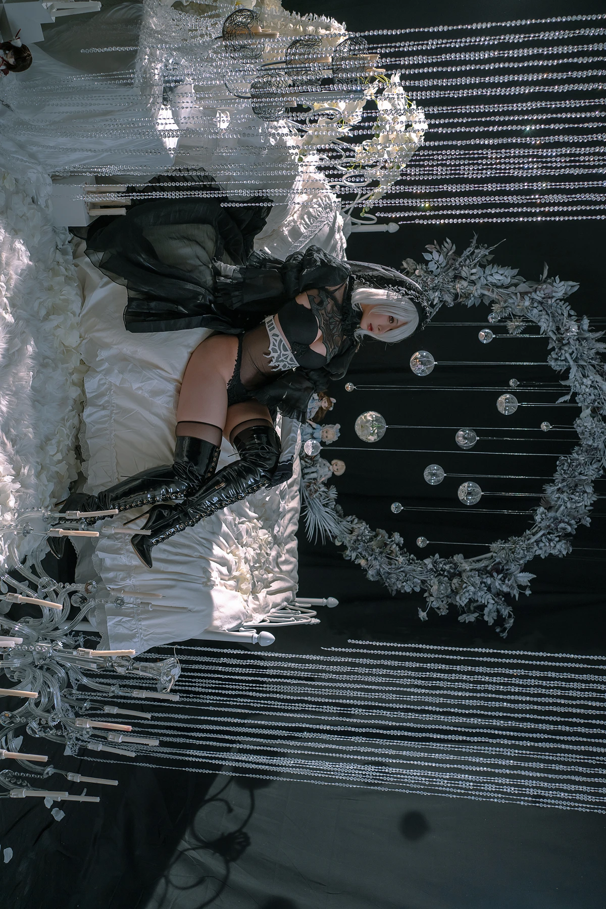 Cosplay 云溪溪Yunx1x1 & 奶桃 – 2B本 YoRHa No.2 Type B 上 Set.02