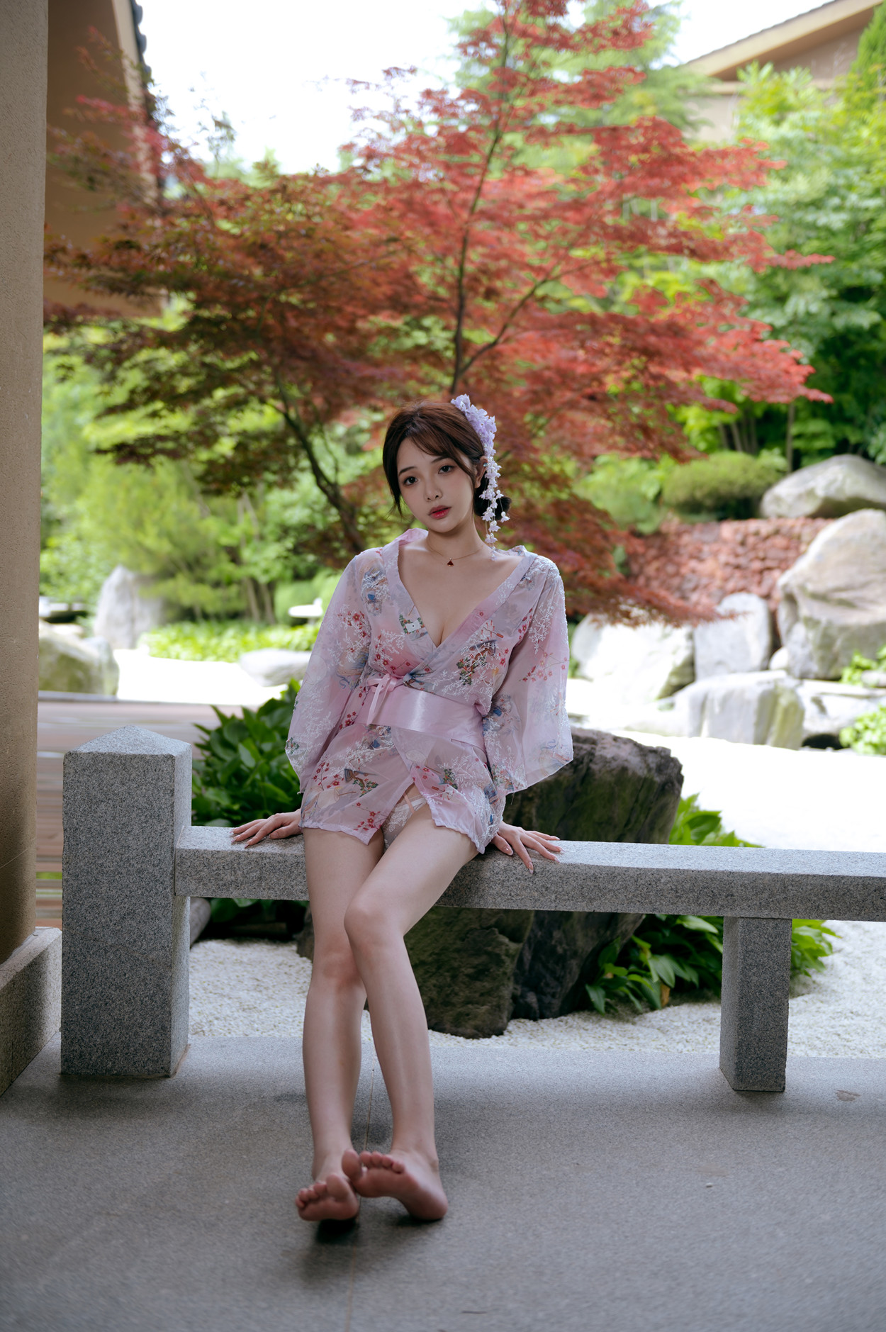Cosplay 雯妹不讲道理 和风庭院 Set.02(34P)