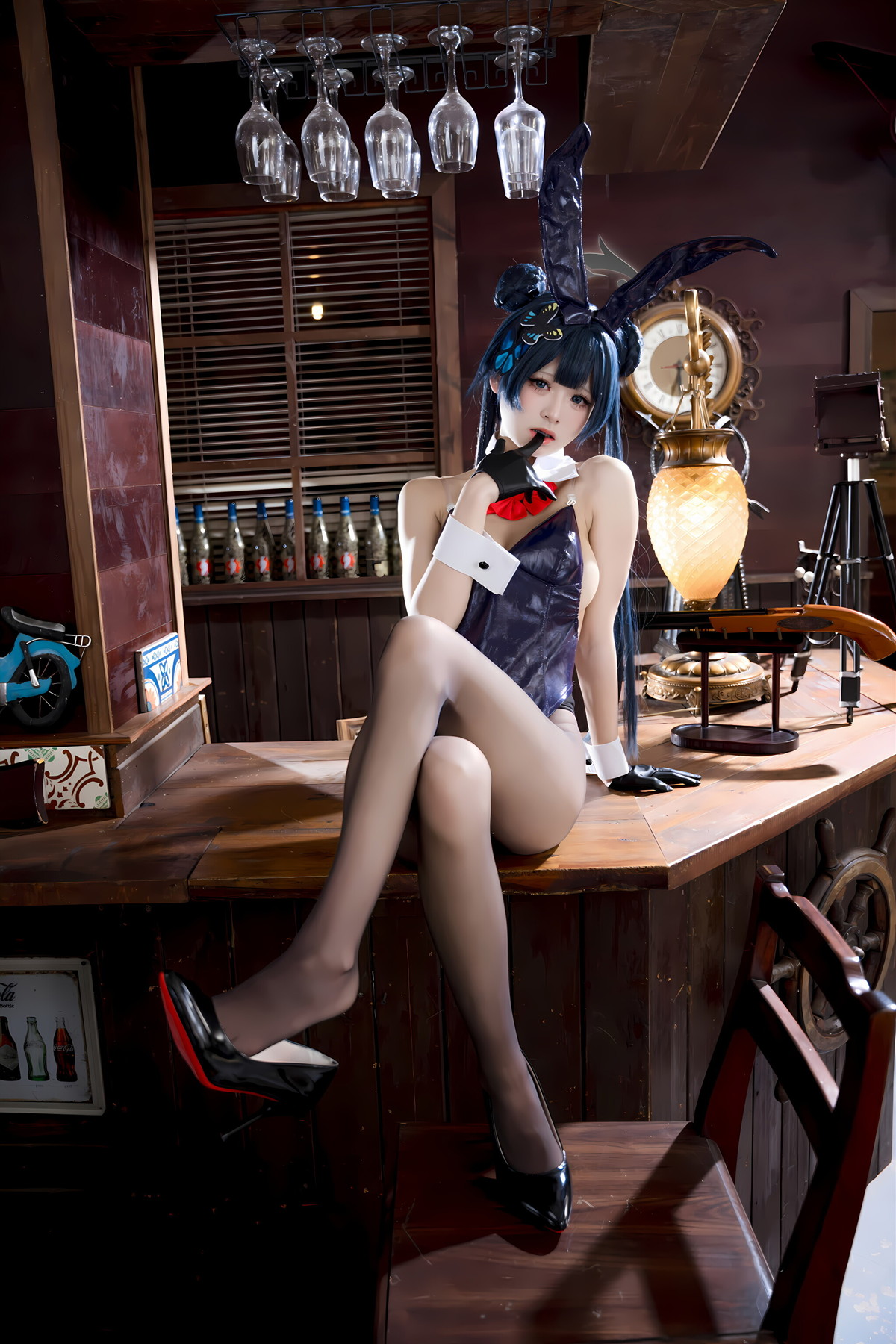Cosplay 九柒喵 – 蔚蓝档案 龙华妃咲 兔女郎