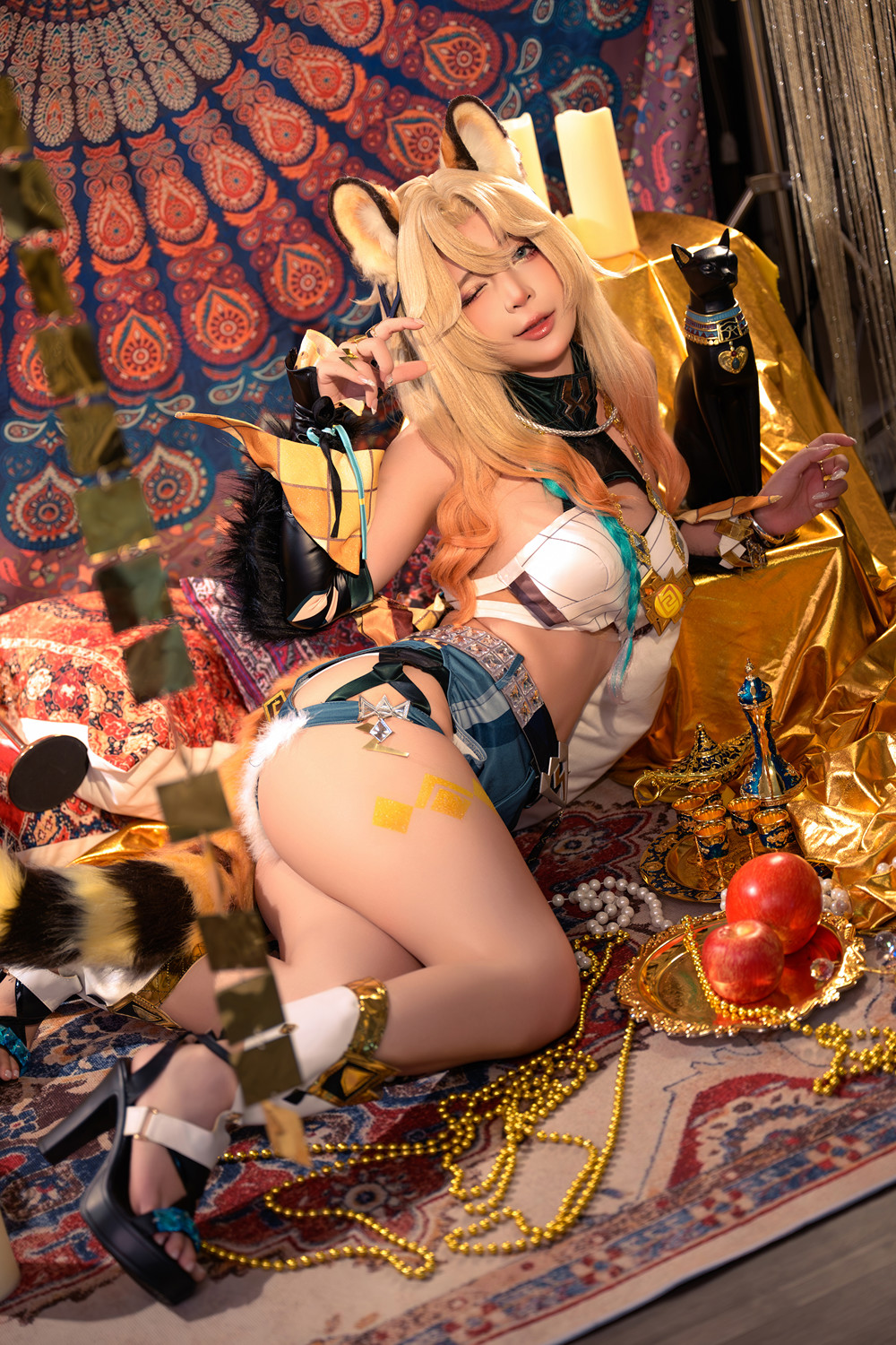 Cosplay Umeko.J – Xilonen Genshin Impact(78P)