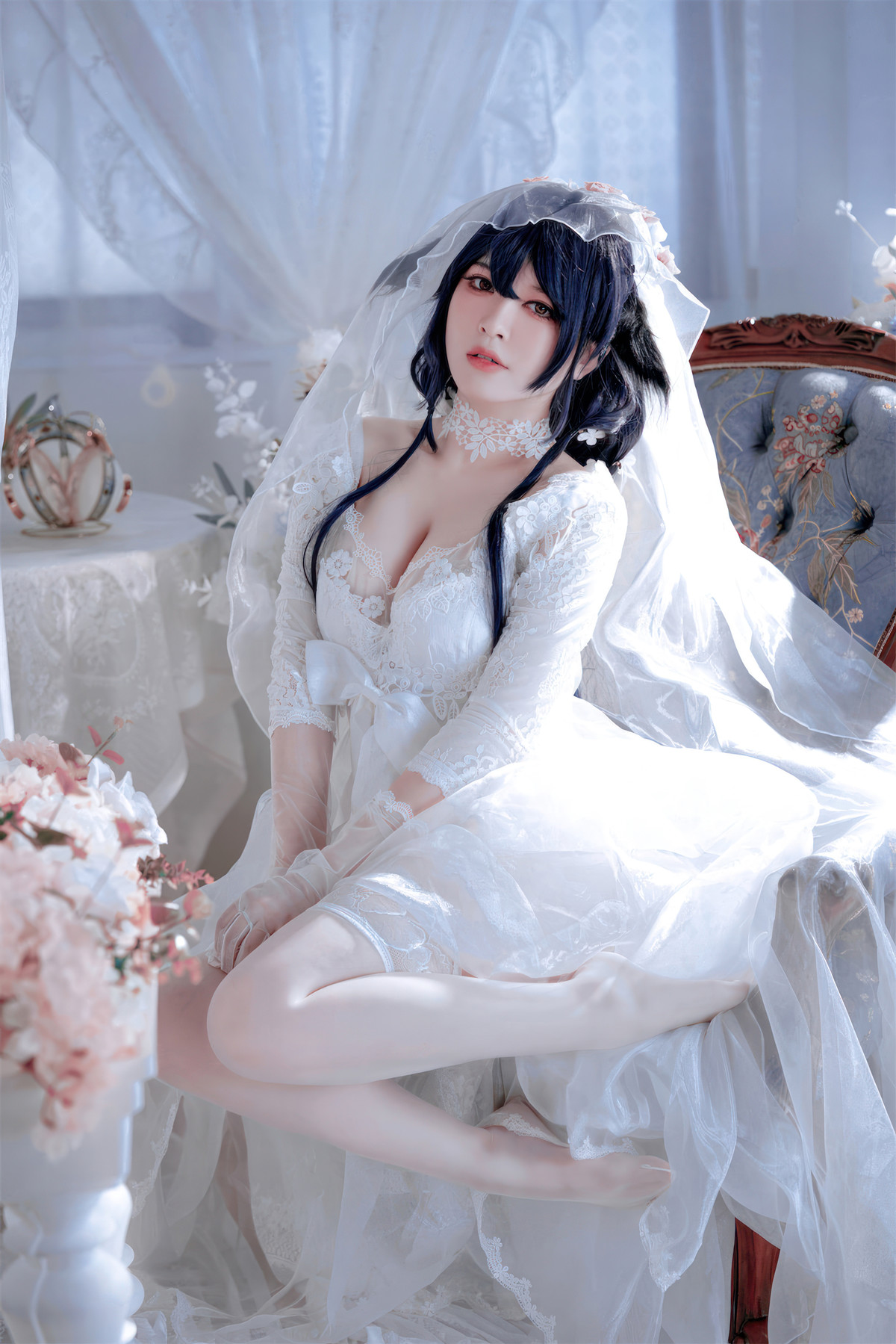 Cosplay 半半子Banbanko 碧蓝航线 吾妻花嫁(50P)