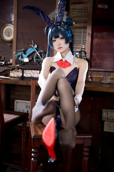Coser@九柒喵 蔚蓝档案 龙华妃咲 兔女郎