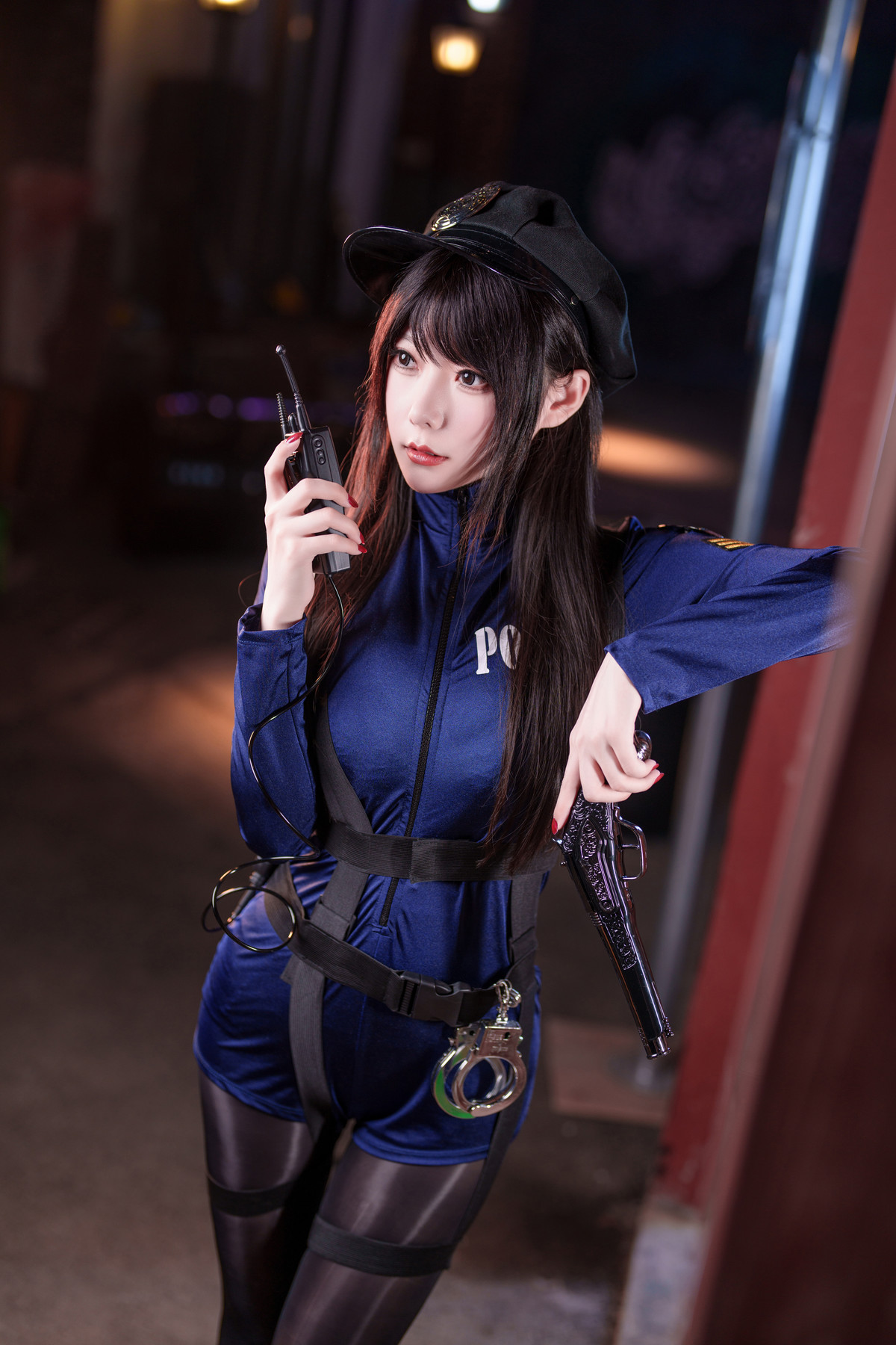 Cosplay 香草喵露露 女警(40P)