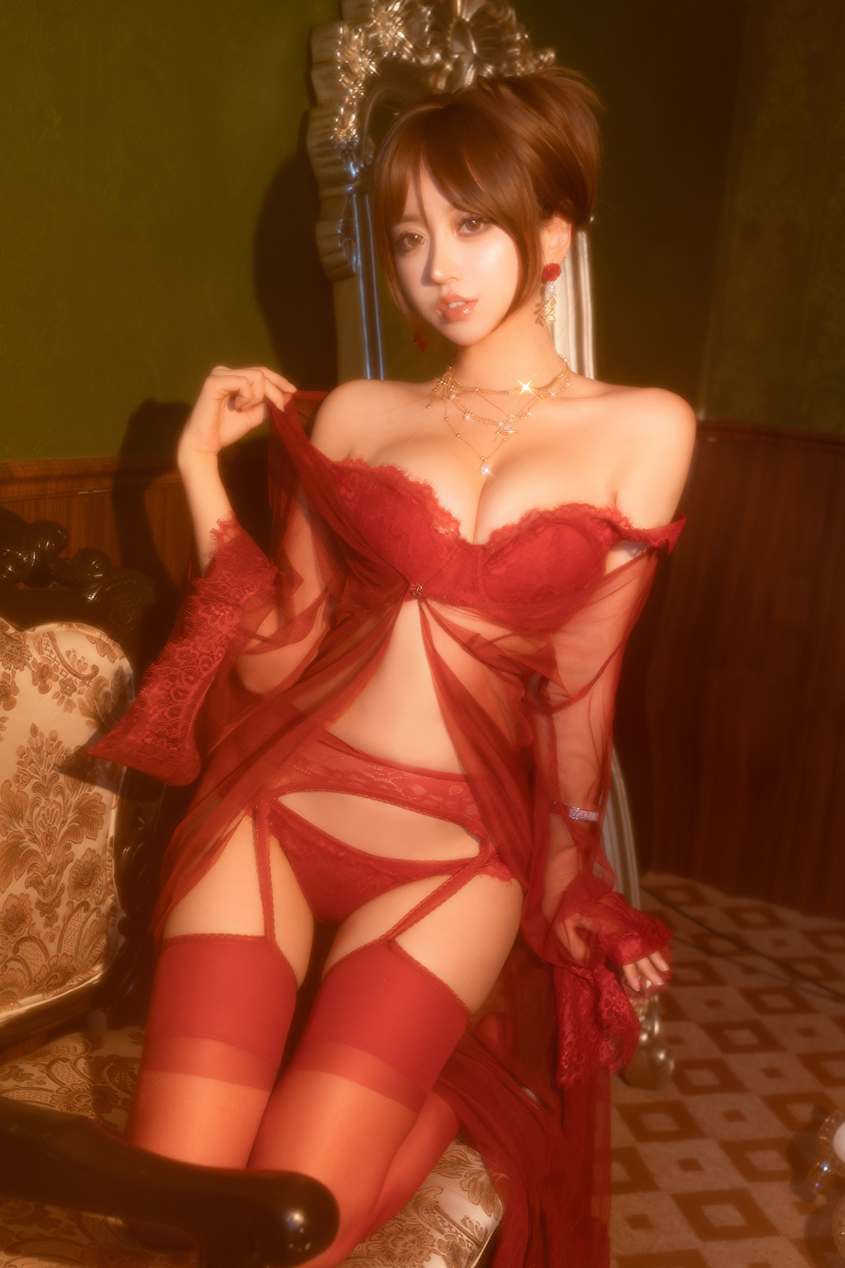Cosplay 过期米线线喵 温柔小妈(50P)