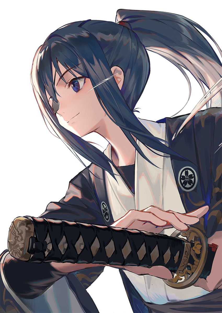 英姿飒爽日本女武士动漫美女高清图片