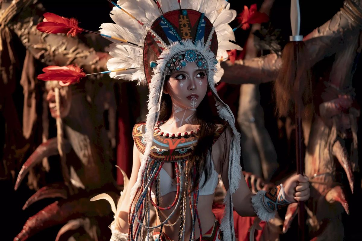Coser@Bangni邦尼 – 印第安 紫舞龙 Part1 (51P)