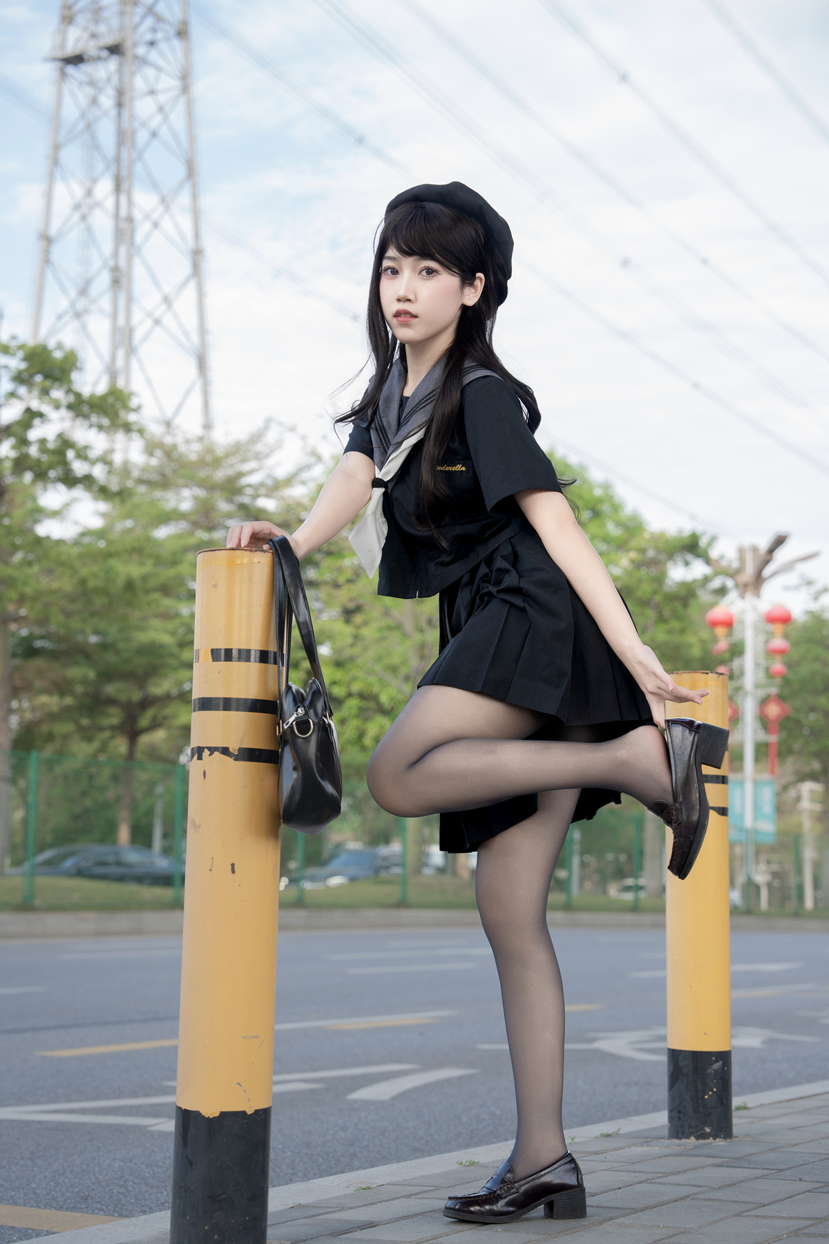 Cosplay 不呆猫 放课后野外JK(70P)