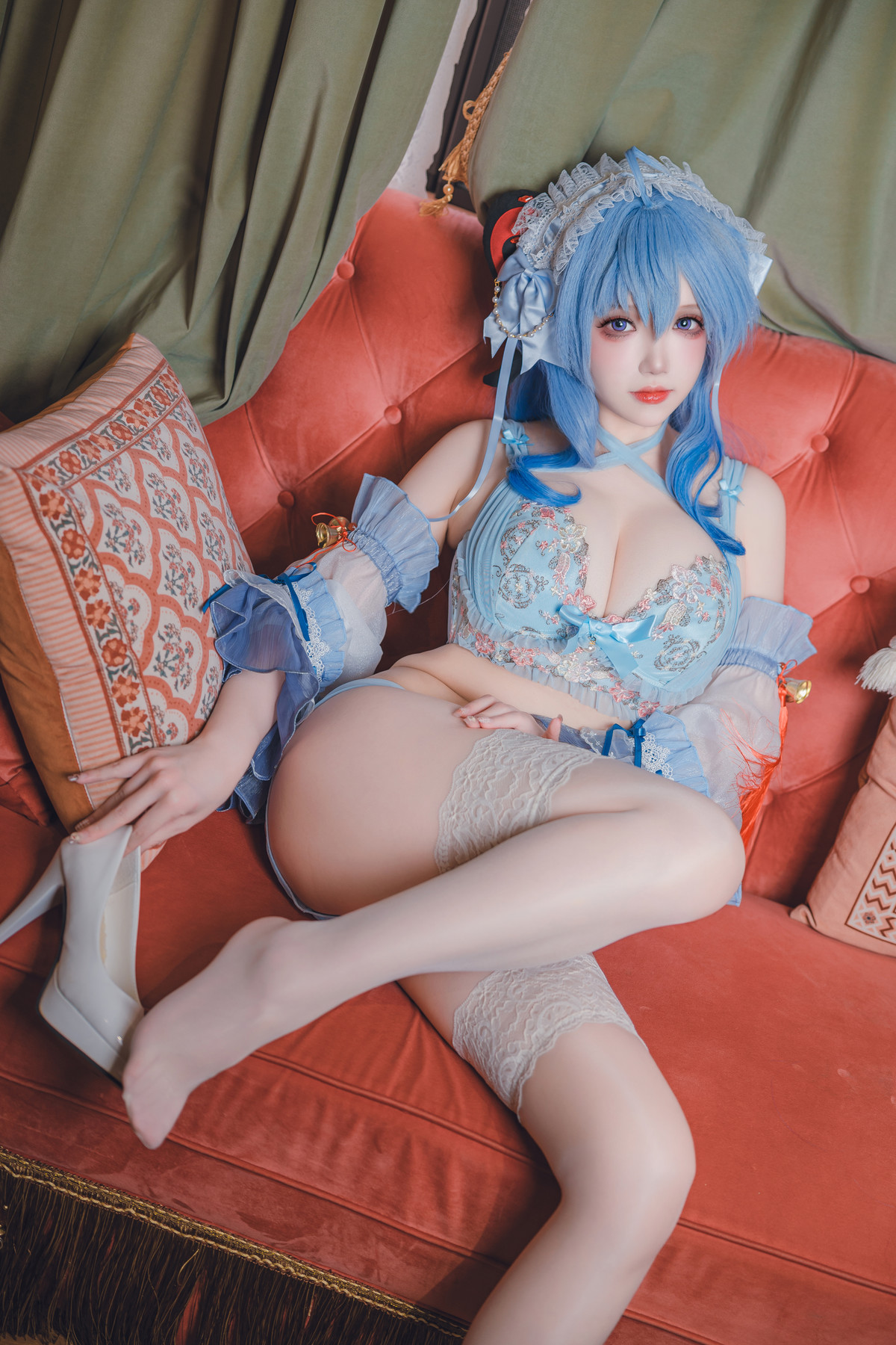Cosplay 雪晴Astra 原神 甘雨内衣(45P)