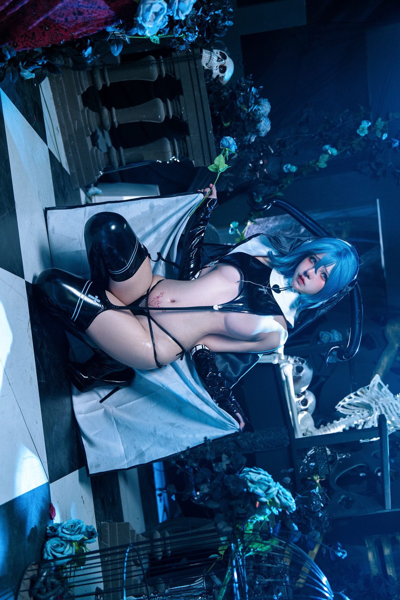 Cosplay 阿薰kaOri 蓝羽毛w魅魔(60P)