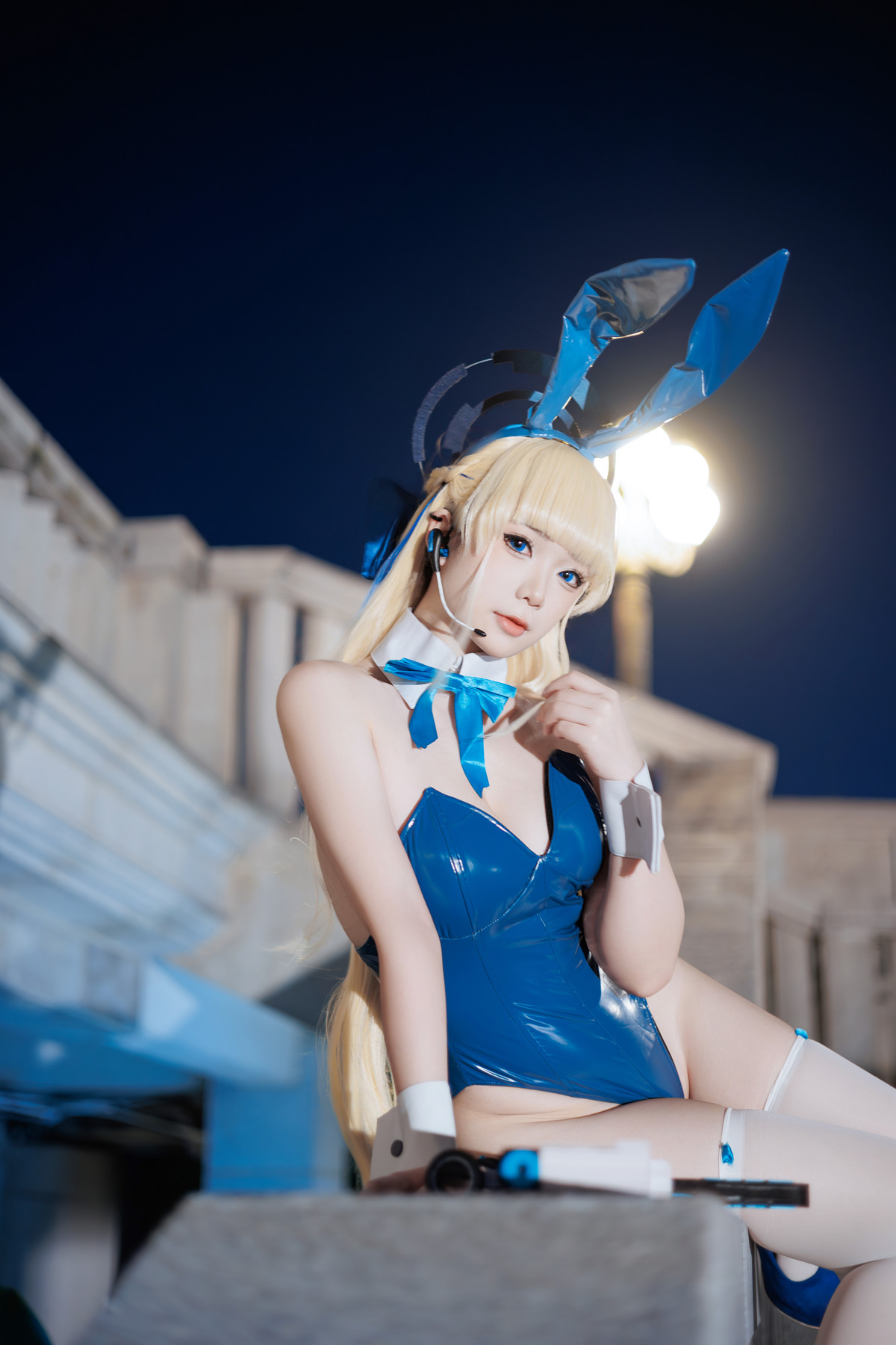Cosplay 樱落酱w 蔚蓝档案 toki兔女郎(32P)