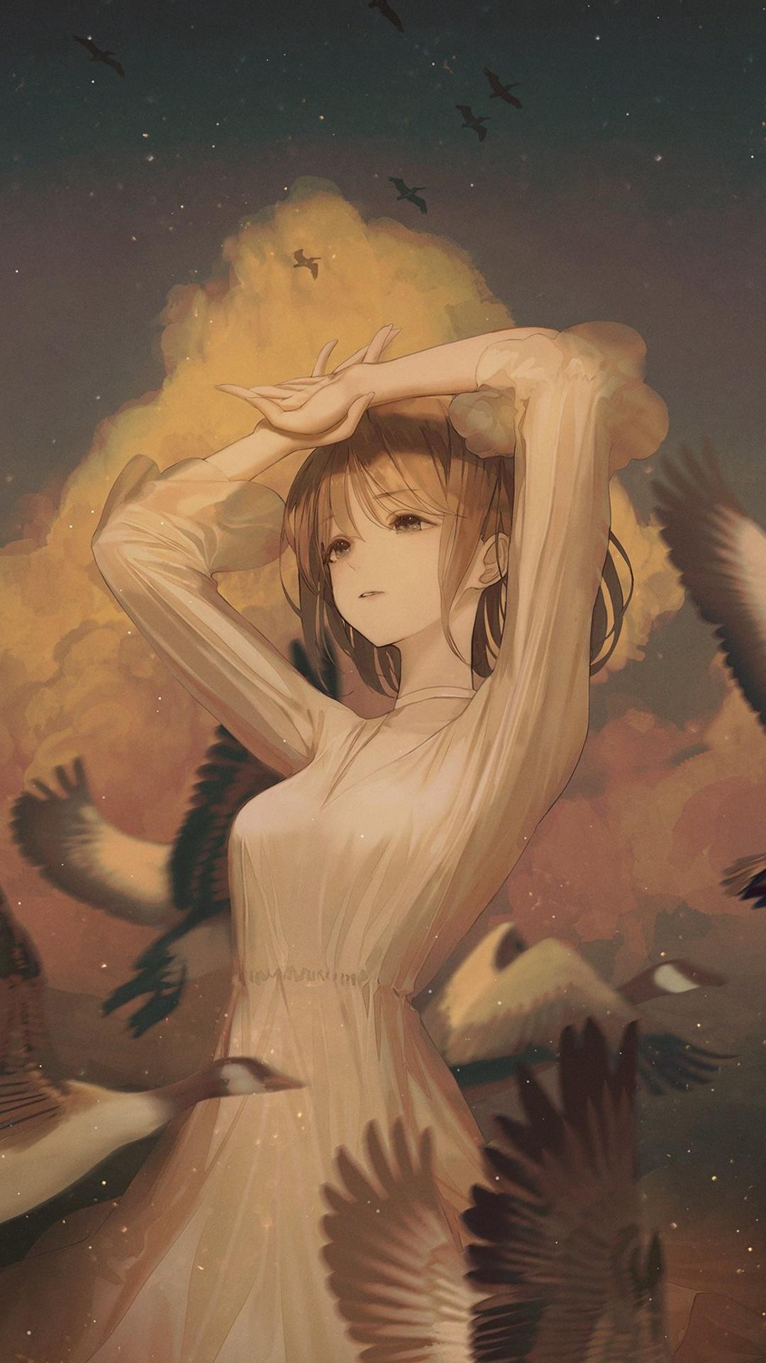 长发动漫美女插画精选