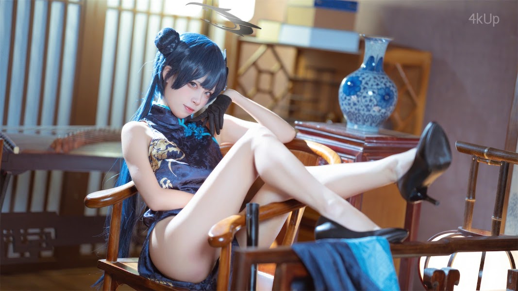 Coser@三無人型 蔚蓝档案 龙华妃咲 旗袍