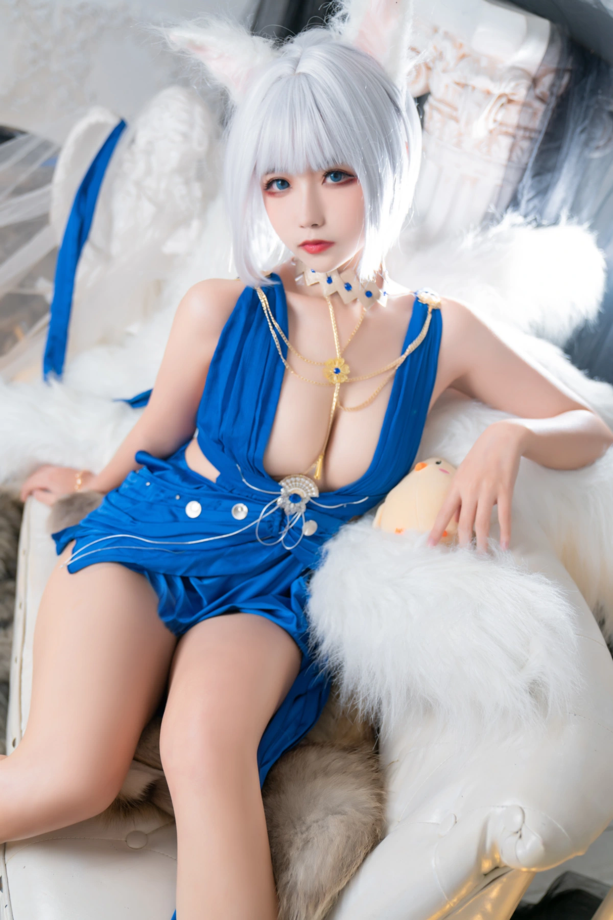 Cosplay 瓜希酱 & Momoko葵葵 – 碧蓝航线赤城 & 加贺 礼服