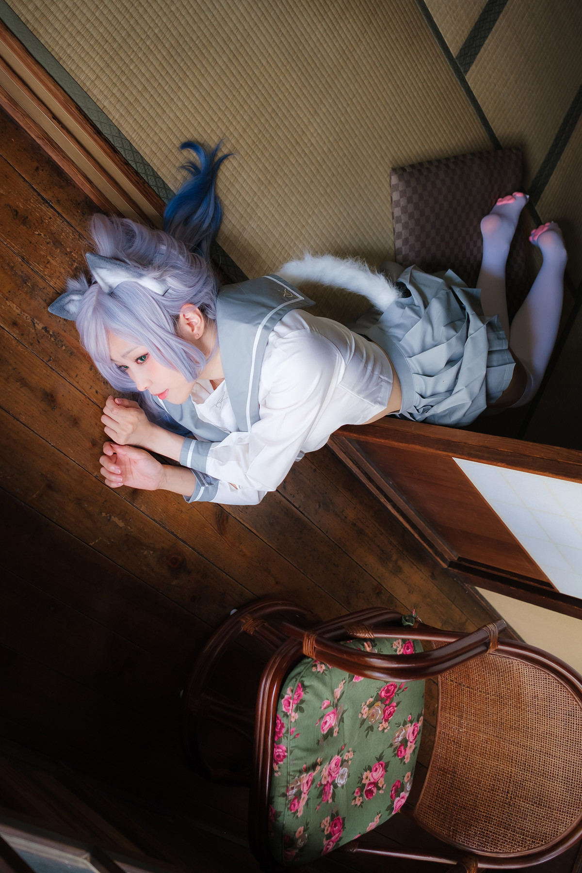 Cosplay ElyEE子 Veranda White Cat緣廊白貓(37P)