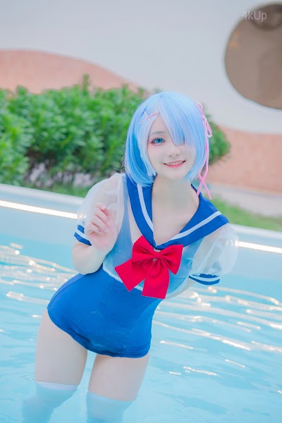 Coser@幼愛Youmeko 蕾姆泳装