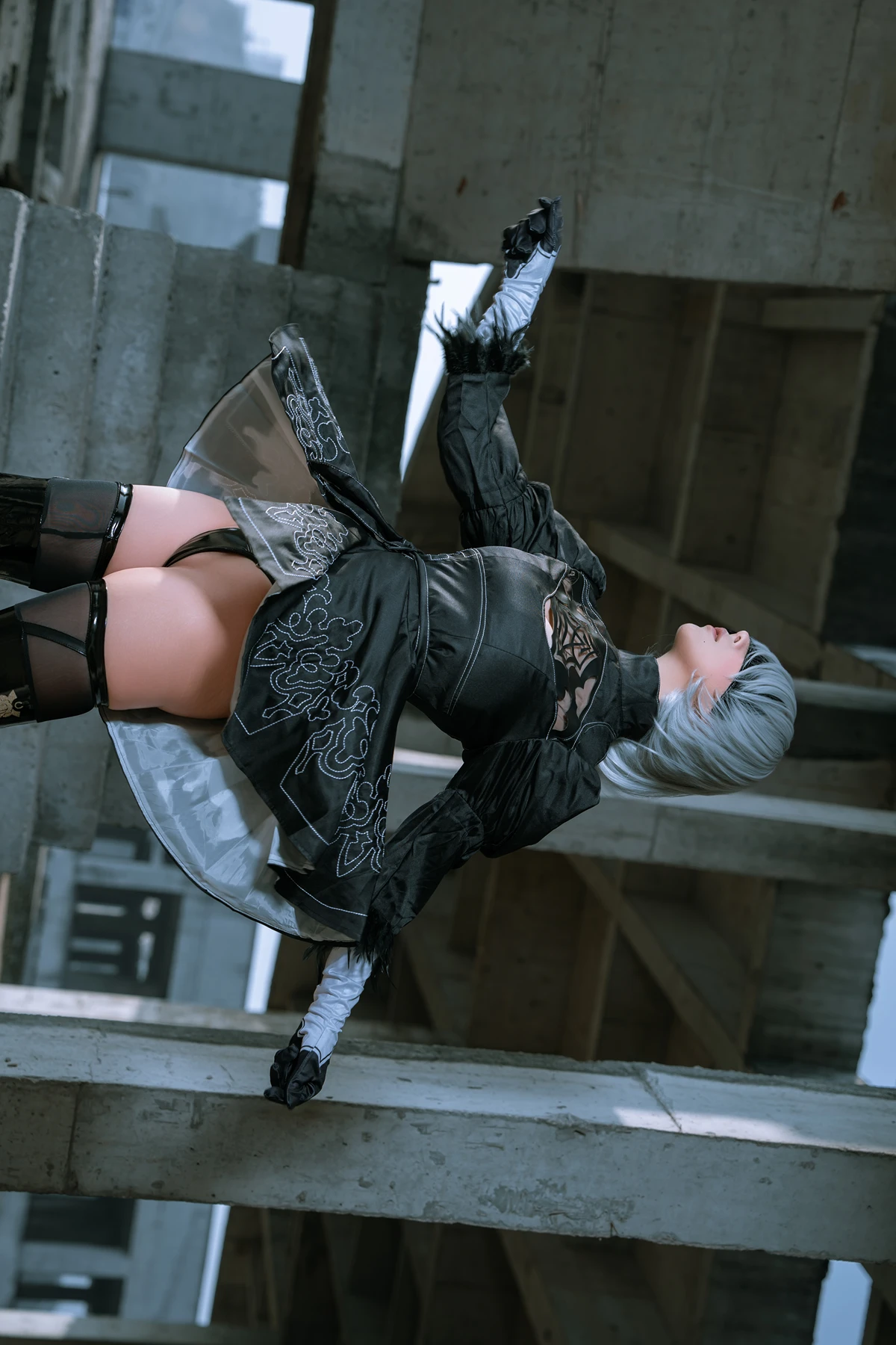 Cosplay 云溪溪Yunx1x1 & 奶桃 – 2B本 YoRHa No.2 Type B 下 Set.04