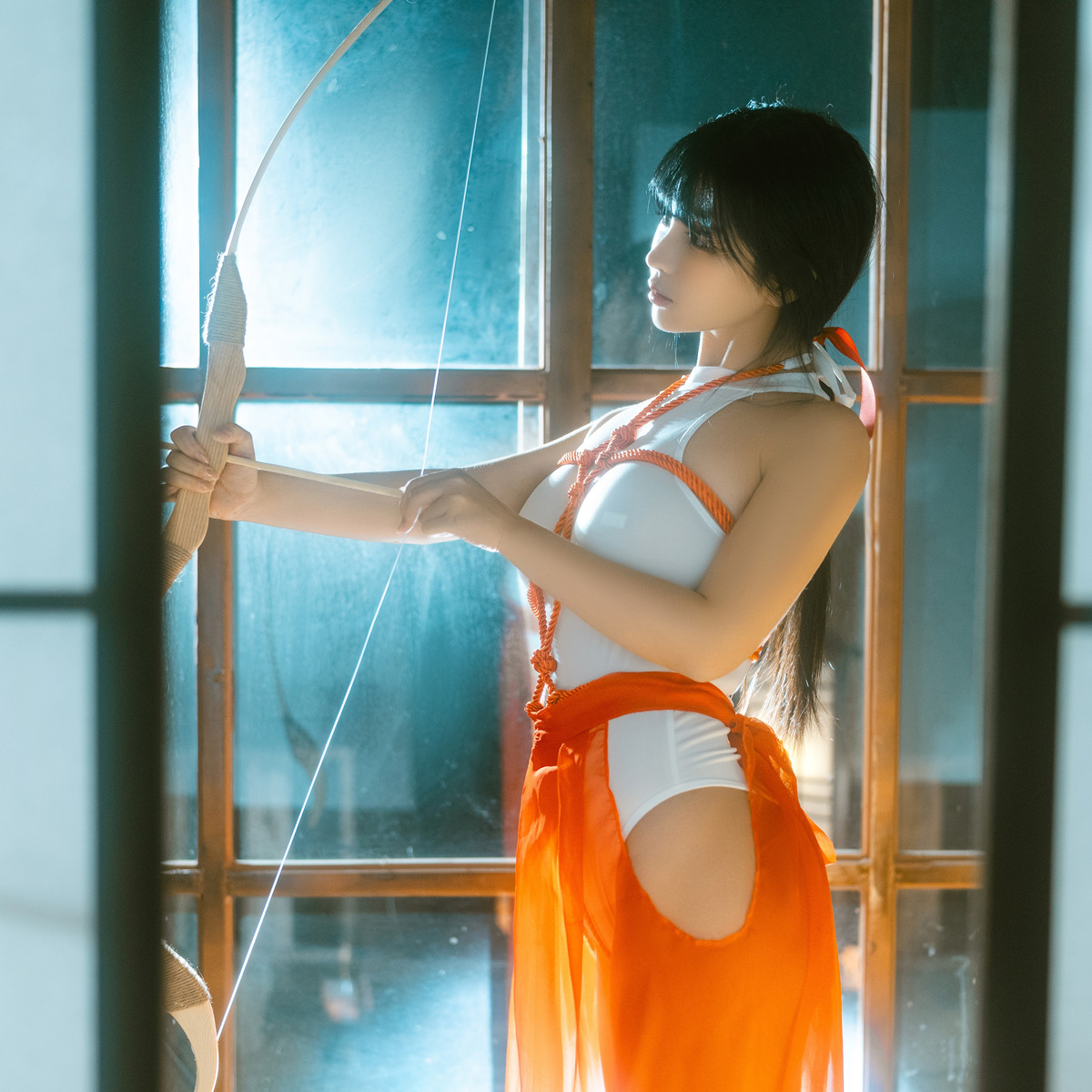 Cosplay 桜井宁宁 绳艺巫女 Rope Art Miko(61P)