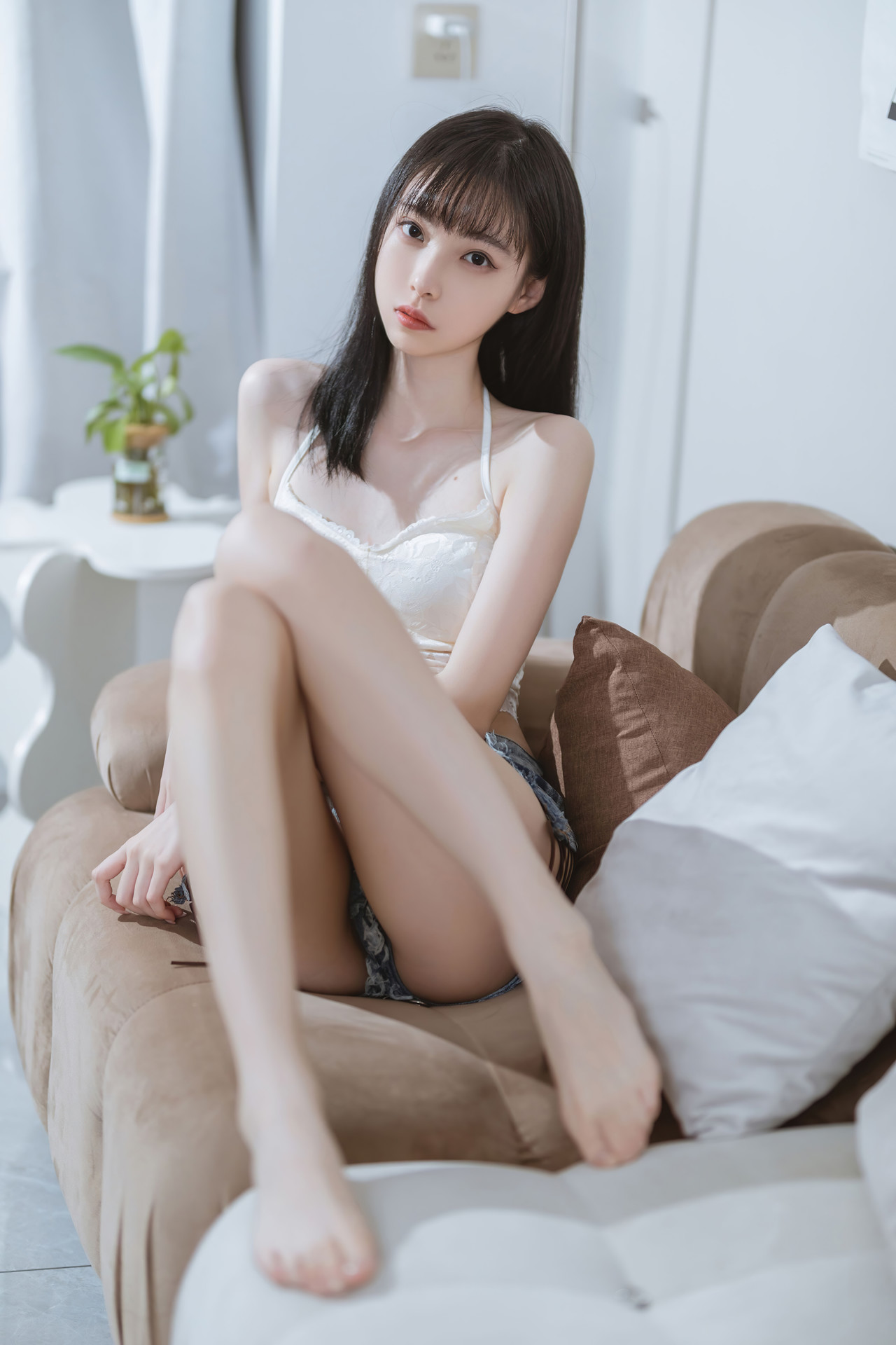 Cosplay 许岚LAN 纯欲吊带(40P)