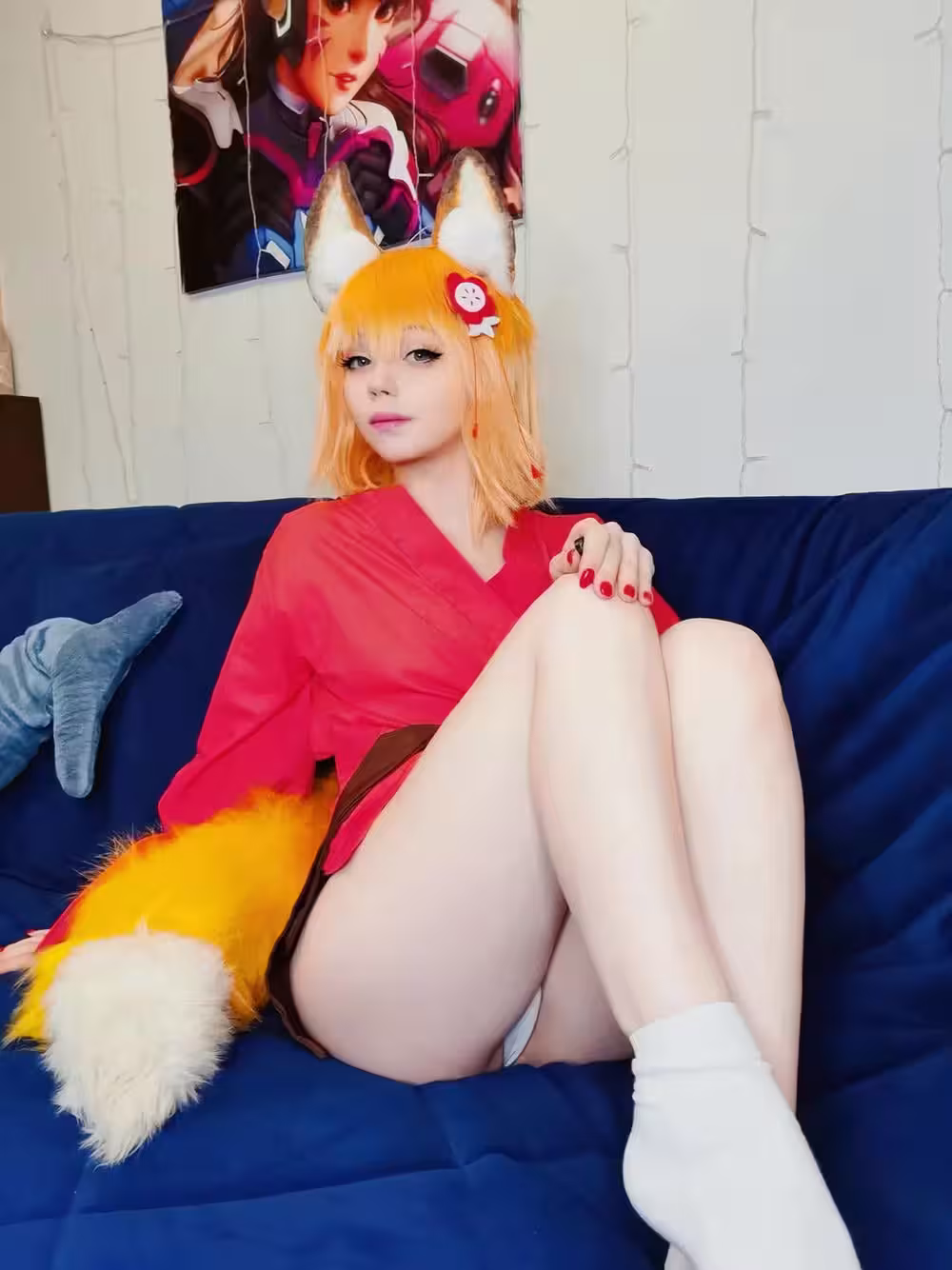 Caticornplay – Senko紅色和服