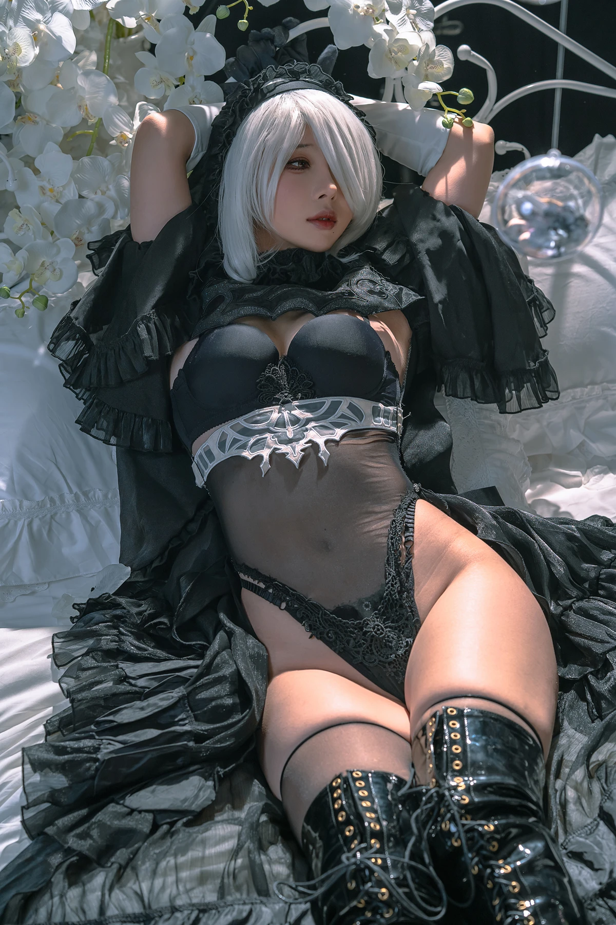 Cosplay 云溪溪Yunx1x1 & 奶桃 – 2B本 YoRHa No.2 Type B 上 Set.02