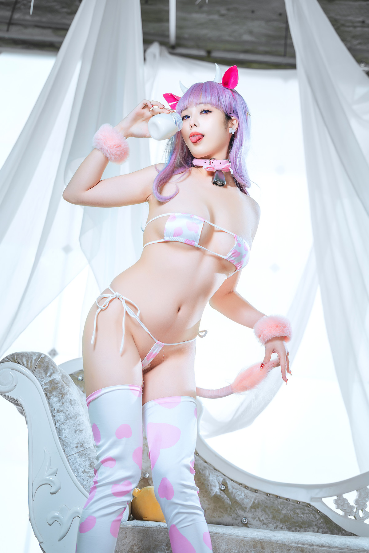 Cosplay 蜜汁猫裘Mizhimaoqiu 普利茅斯 奶牛装ver Set.02(45P)