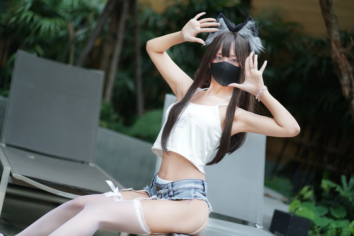 Coser@职业奶妈三水子 – 猫猫蓝白比基尼 (86P – 1V)