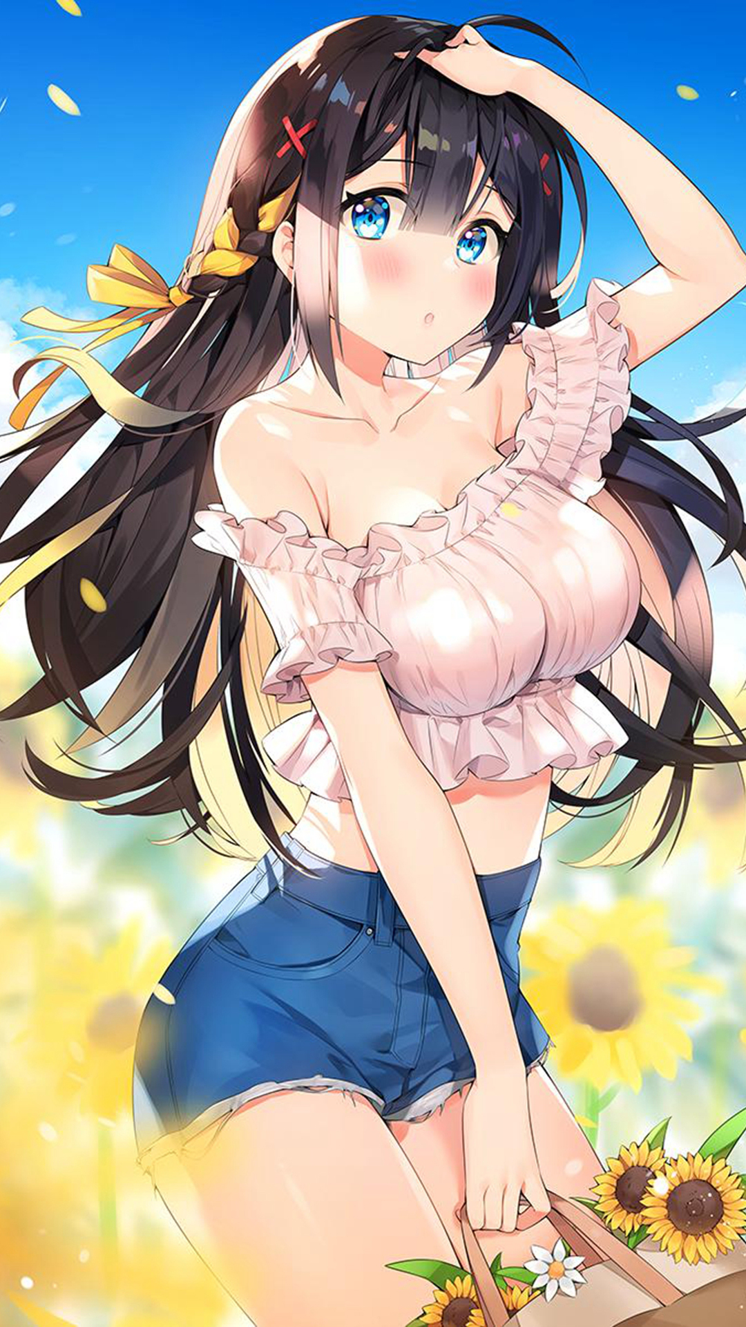 二次元动漫美女大胸爆乳性感插画