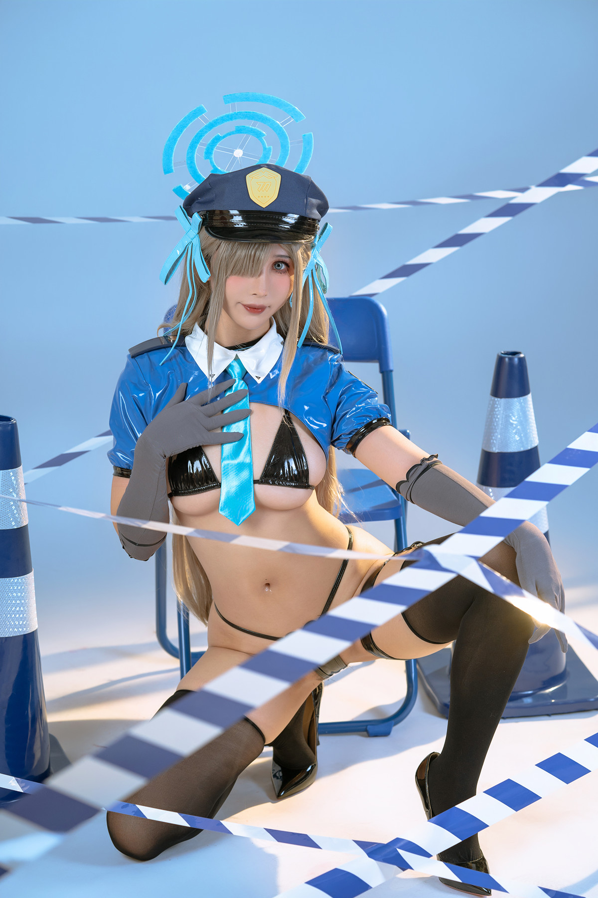 Cosplay 云溪溪Yunx1x1 奶桃 蔚蓝档案 之濑明日奈 Set.01(50P)
