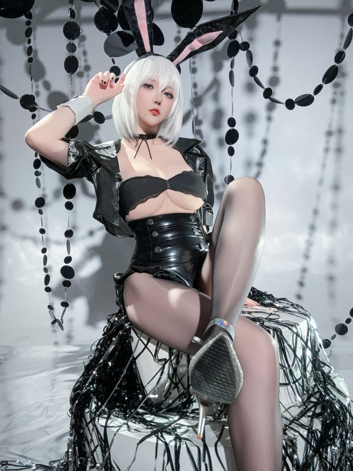 Coser@星之迟迟Hoshilily – 尼尔 机械纪元 2B 兔女郎 (35P)