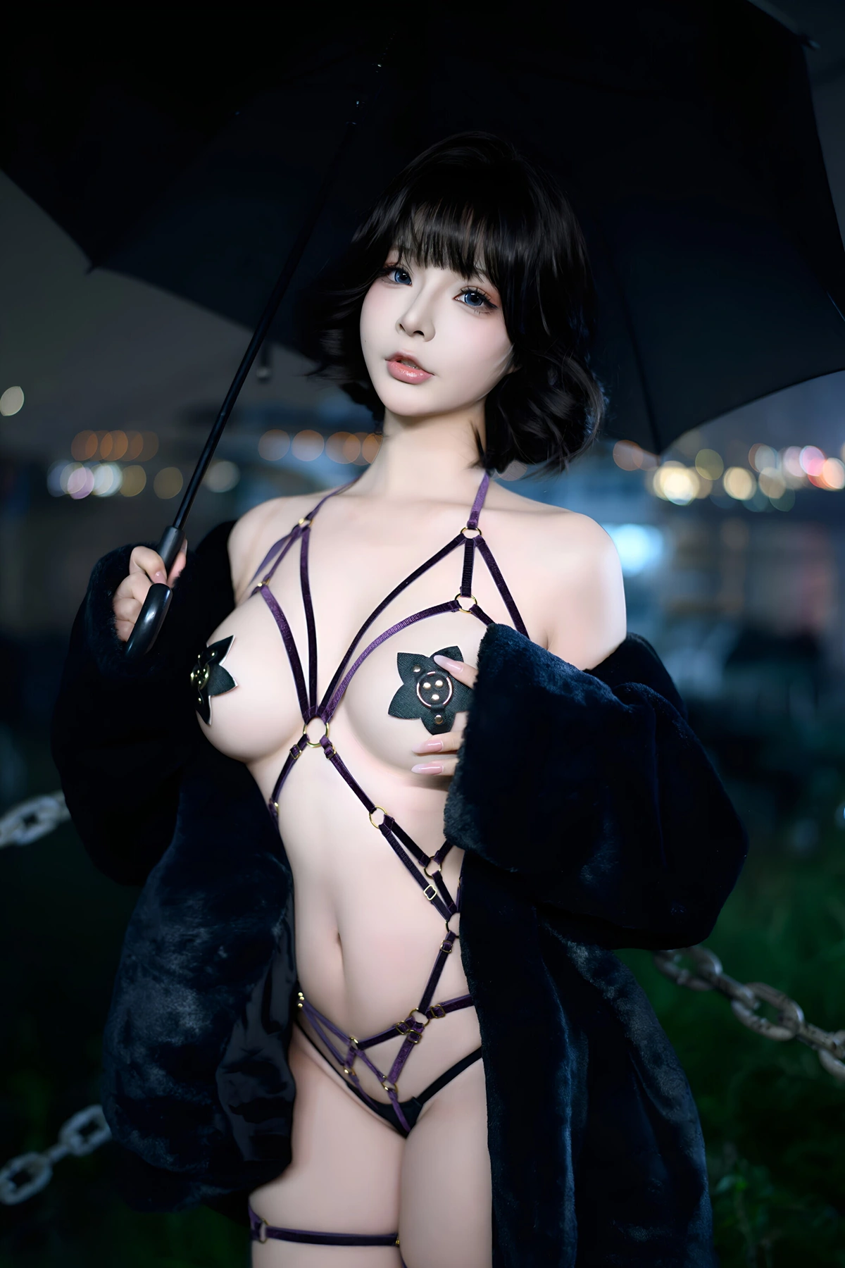 Cosplay Yuuhui玉汇 – 夜游轮渡 Set.01