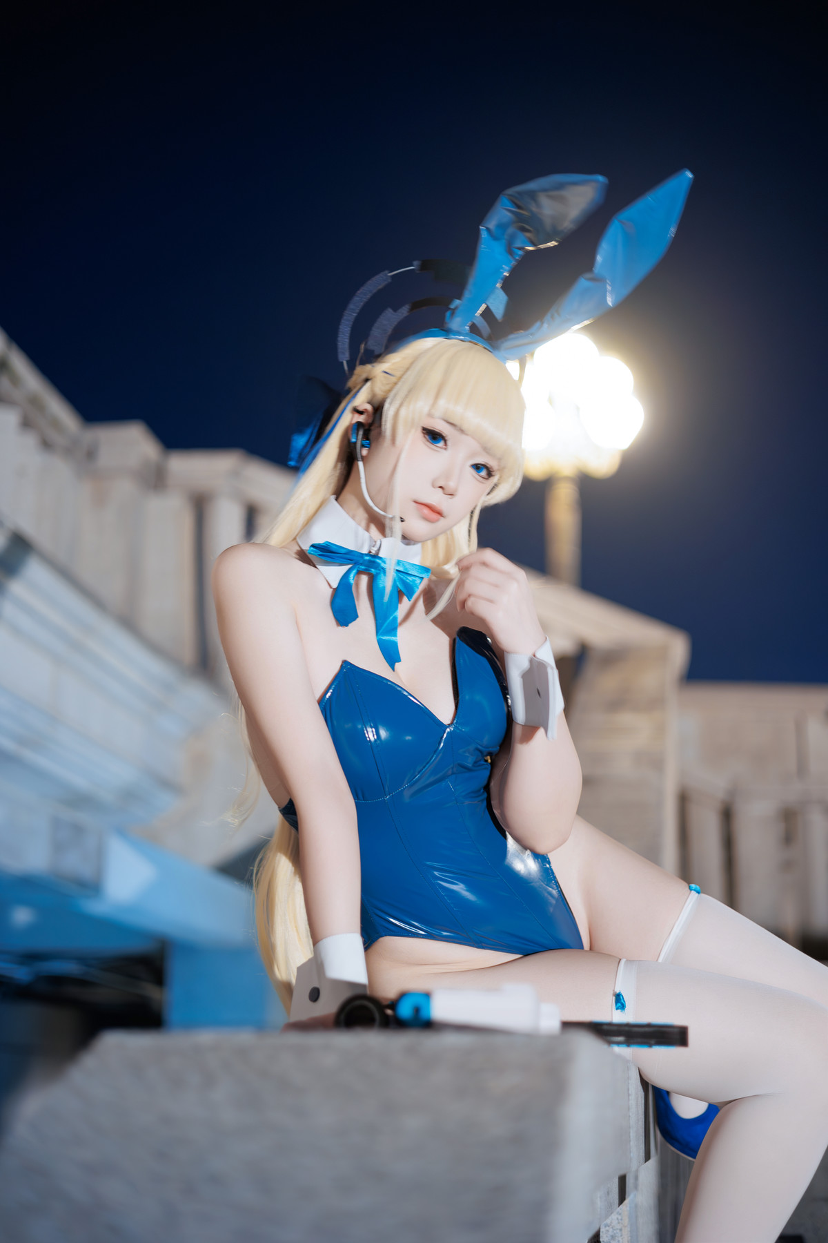 Cosplay 樱落酱w 蔚蓝档案 toki兔女郎(32P)