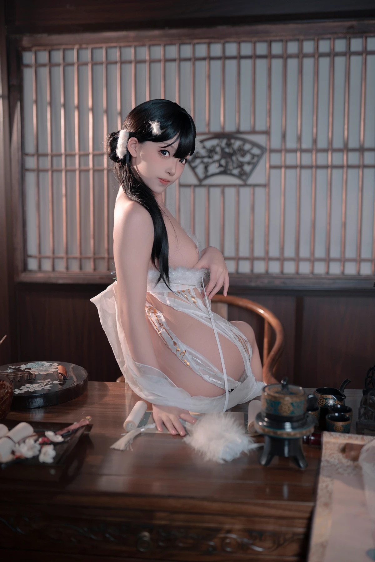 Cosplay Bangni邦尼 – 古风兔子精