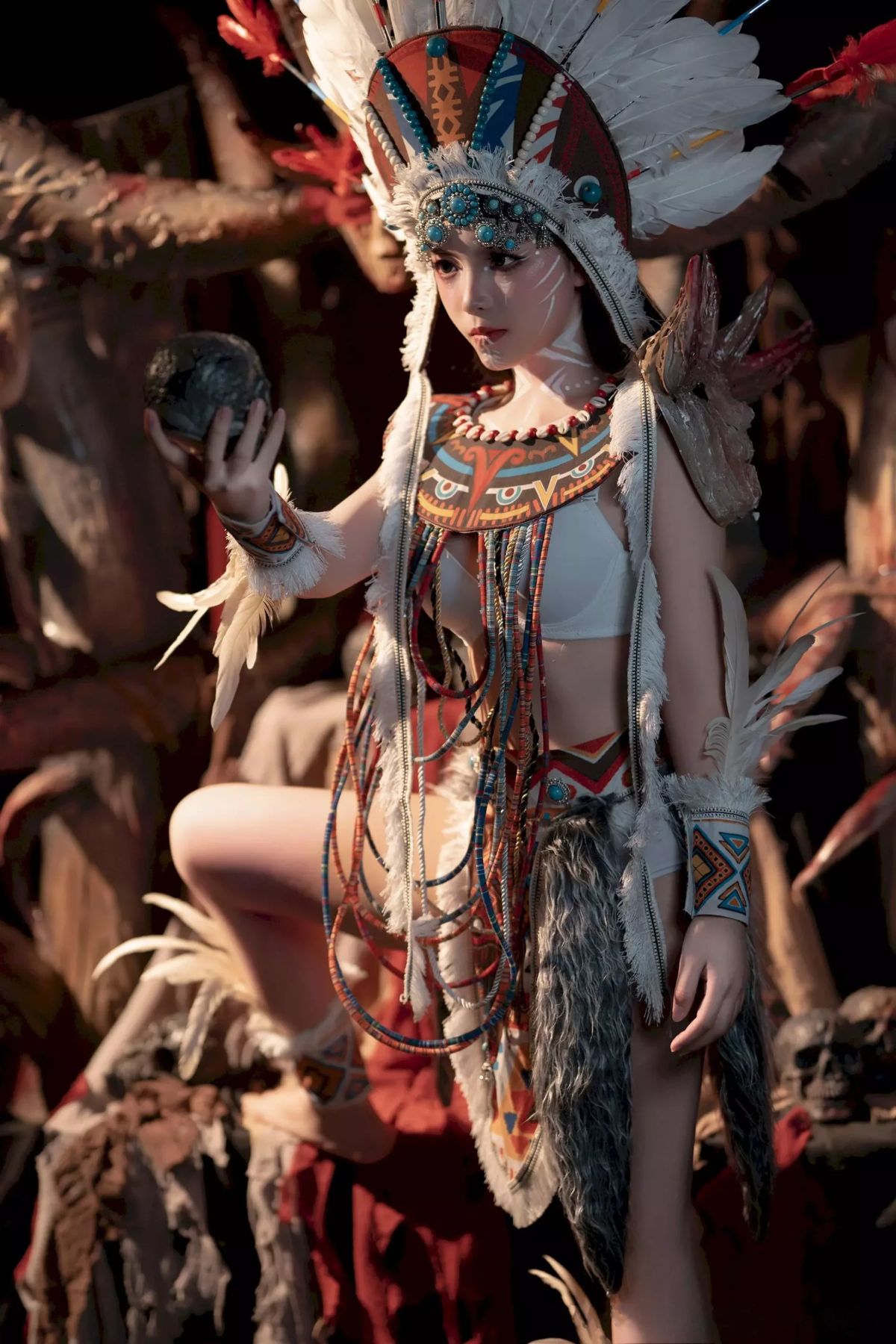 Coser@Bangni邦尼 – 印第安 紫舞龙 Part1 (51P)