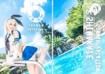 Coser@Kurumi (クルミ) Shimakaze Summer Vacation