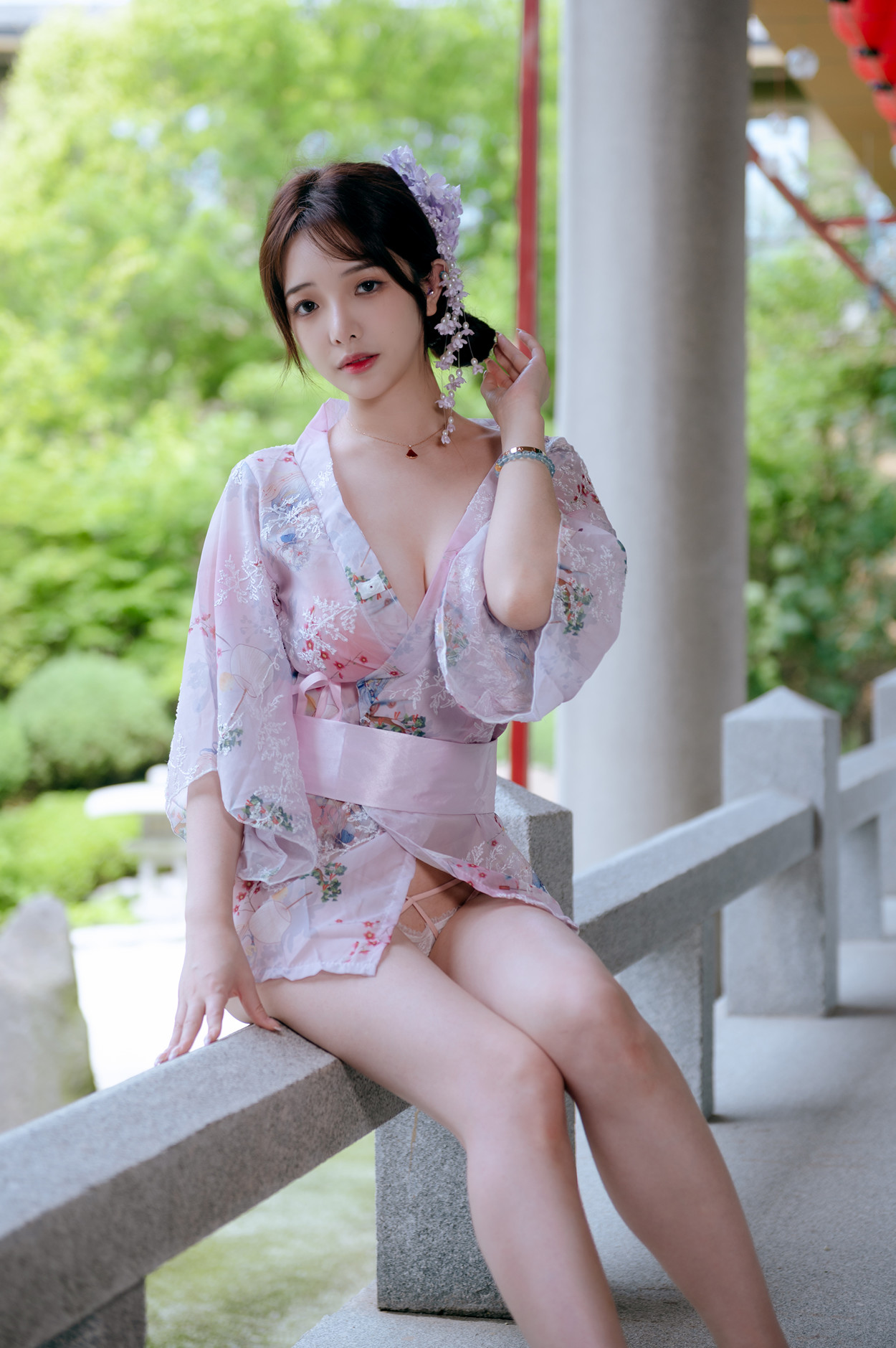 Cosplay 雯妹不讲道理 和风庭院 Set.02(34P)