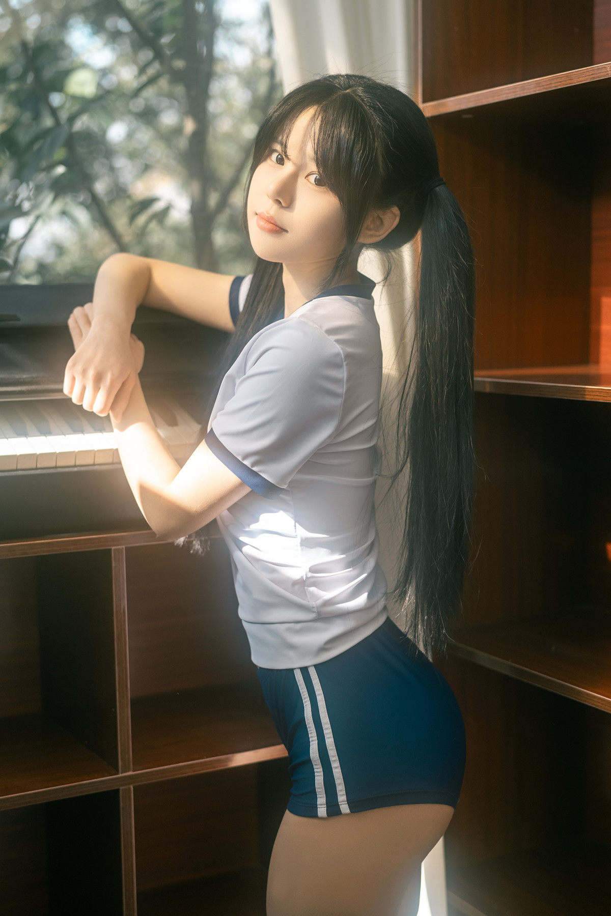 Cosplay Rua阮阮 春の更衣室-体操服(50P)